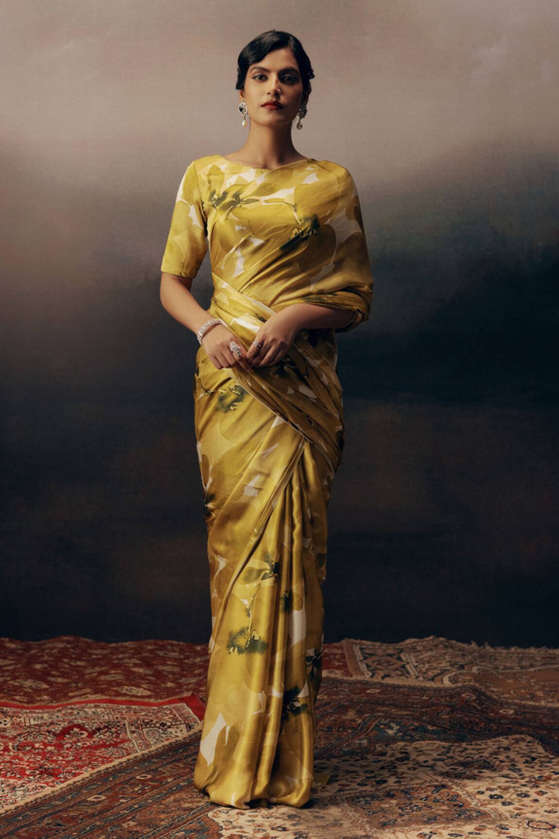 Studio 113 Designer Satin Silk Saree 