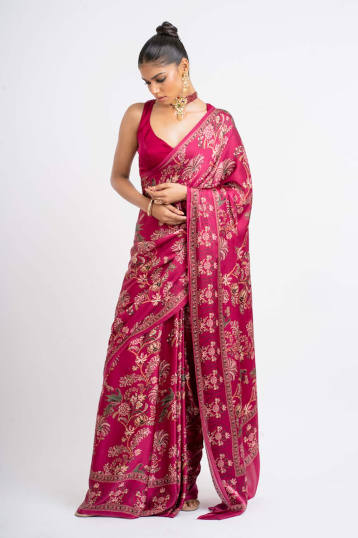 Studio 113 Designer Satin Silk Saree 