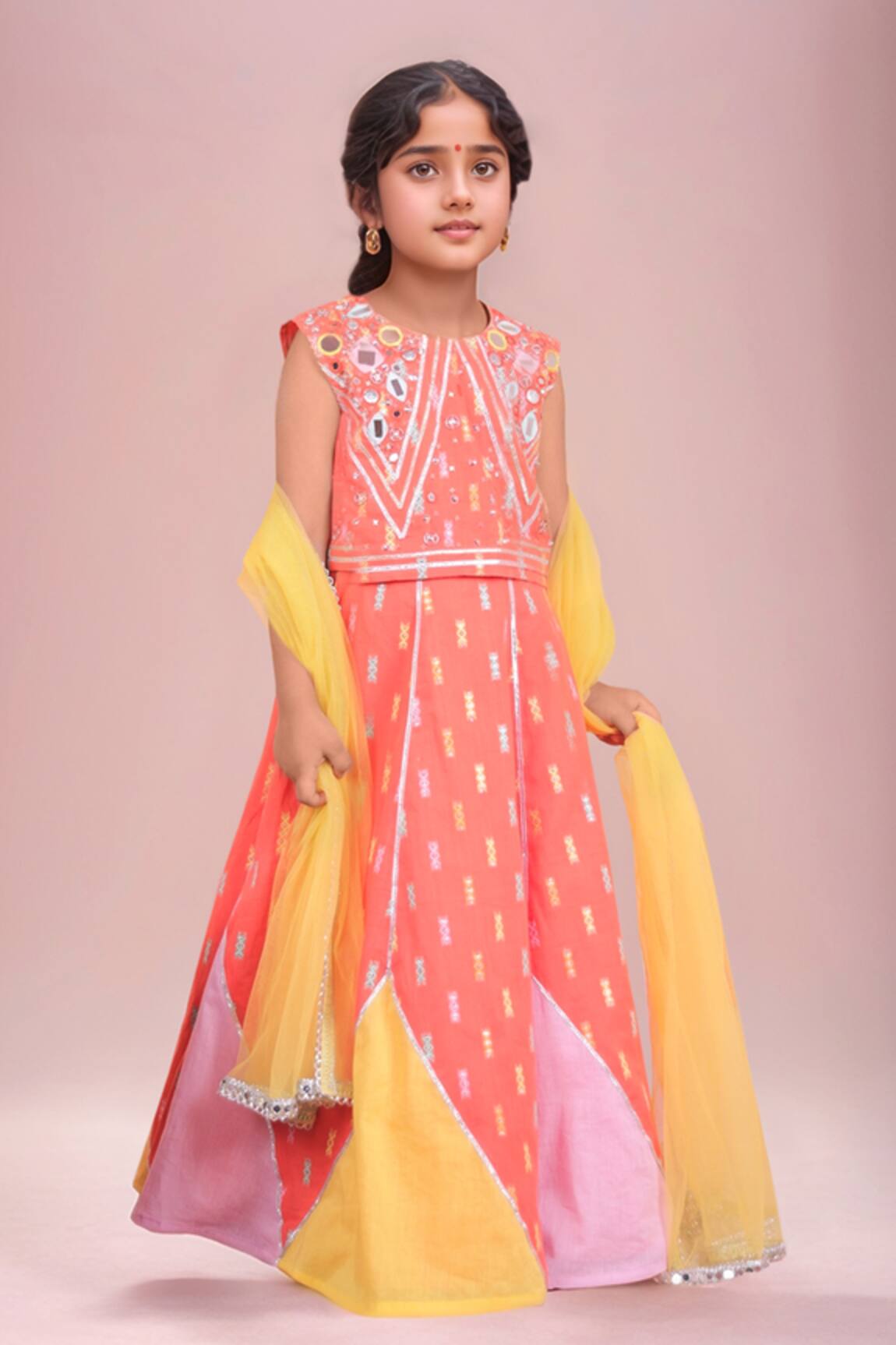 Turqidz By Shweta Aggarwal Hand Embroidered Lehenga Set 