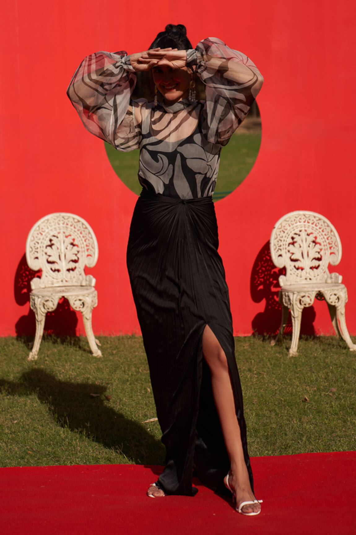 Zwaan Sage Black Satin Skirt 