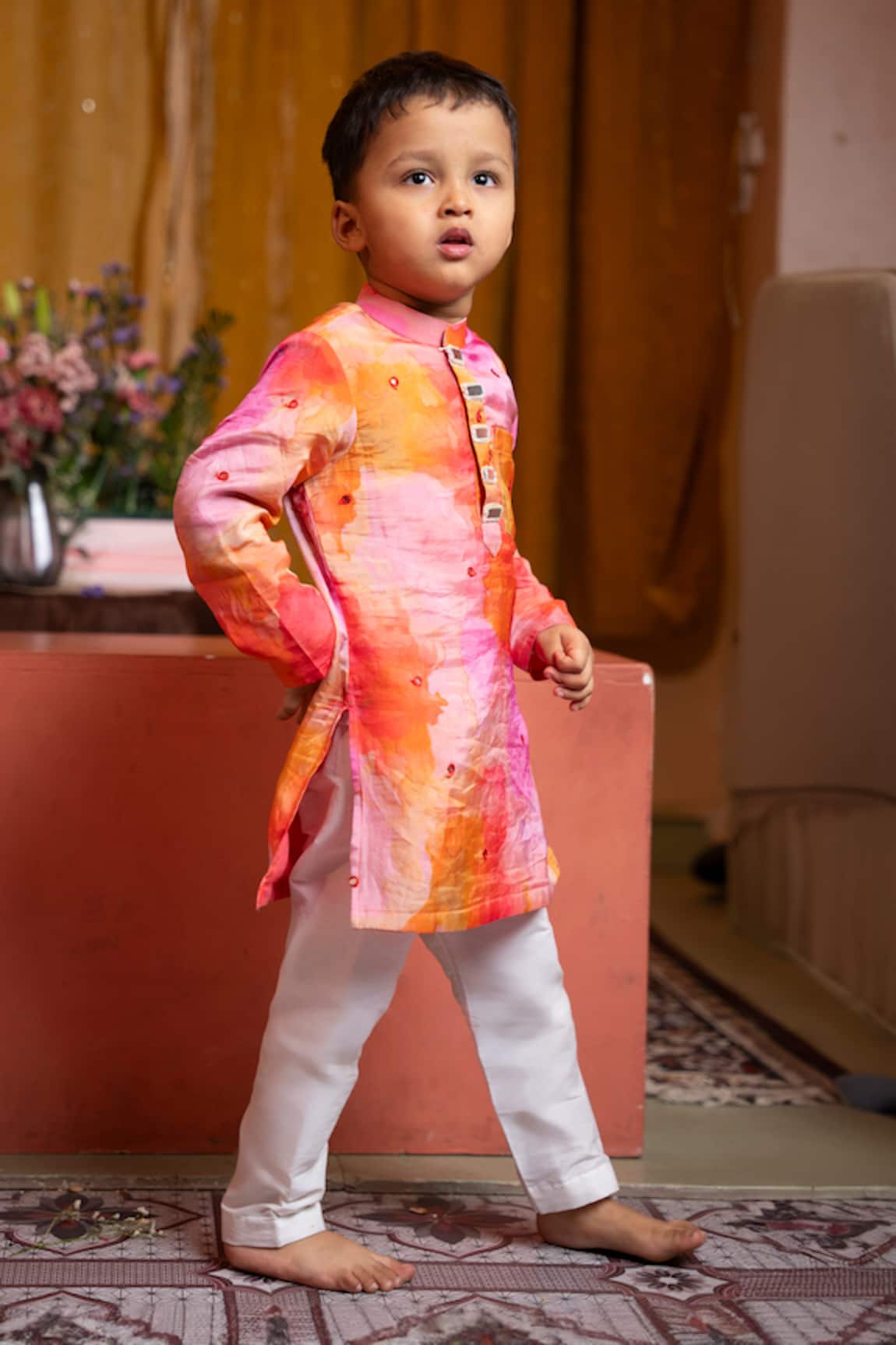 Kirti Agarwal - Pret N Couture Vibrant Pink Kurta & Pyjama Set 