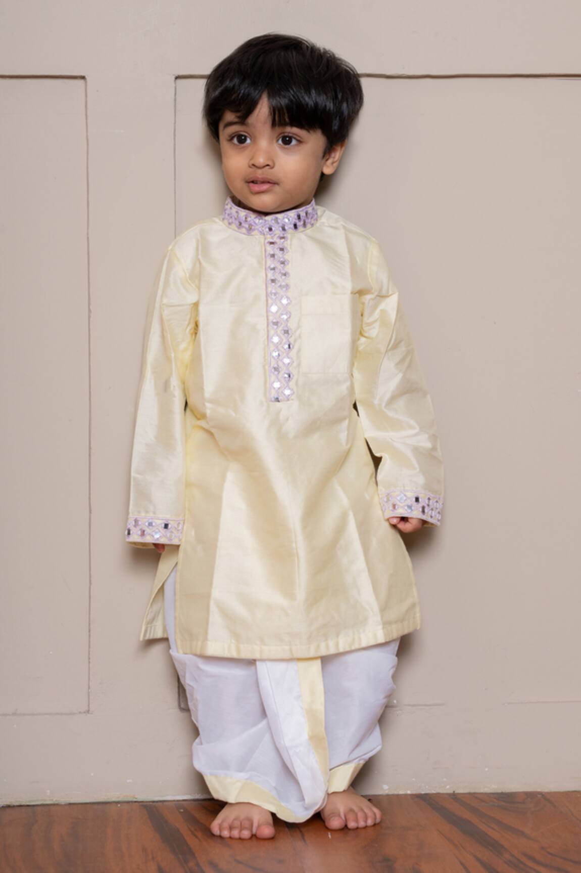 Kirti Agarwal - Pret N Couture Yellow Kurta & Dhoti Pant Set 