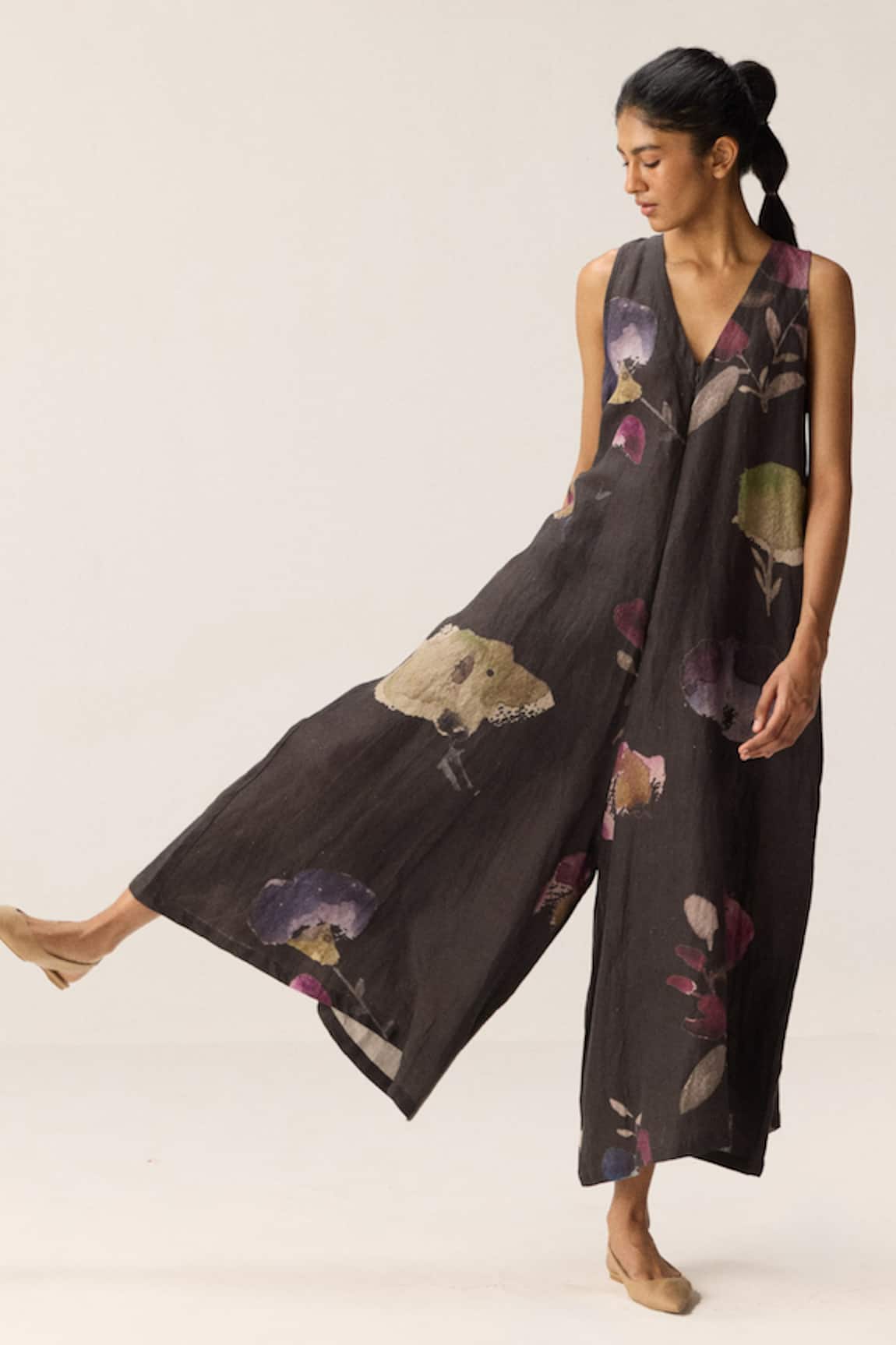 Kharakapas Nightshade Blooms Jumpsuit 