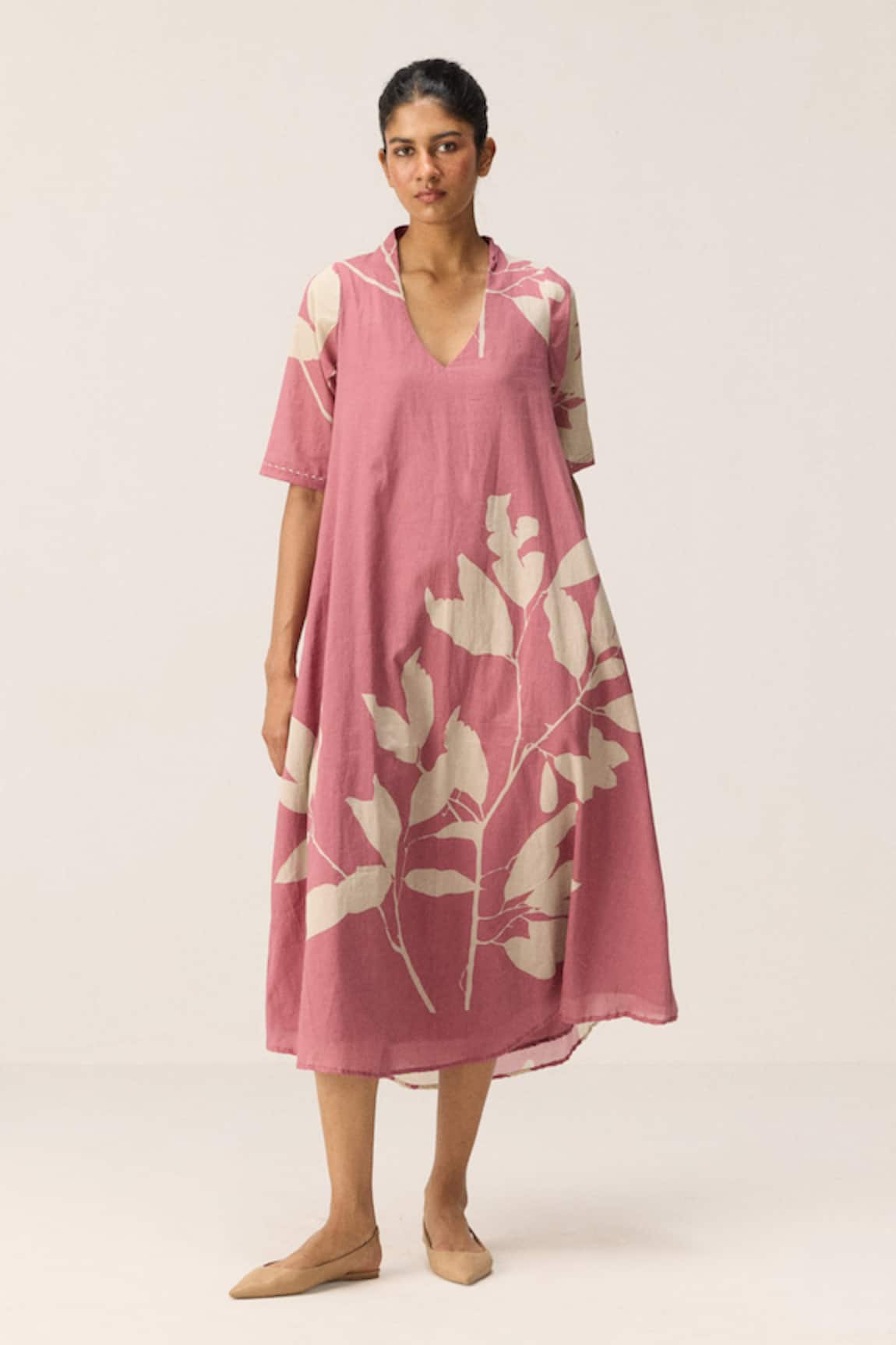 Kharakapas Coral Meadow Dress 
