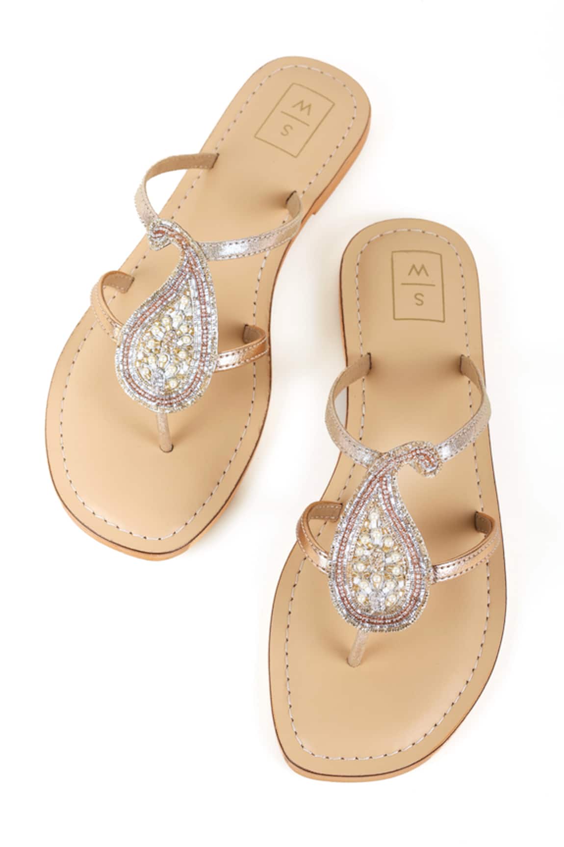 Sandalwali Handmade Beaded Ambi Sandals 