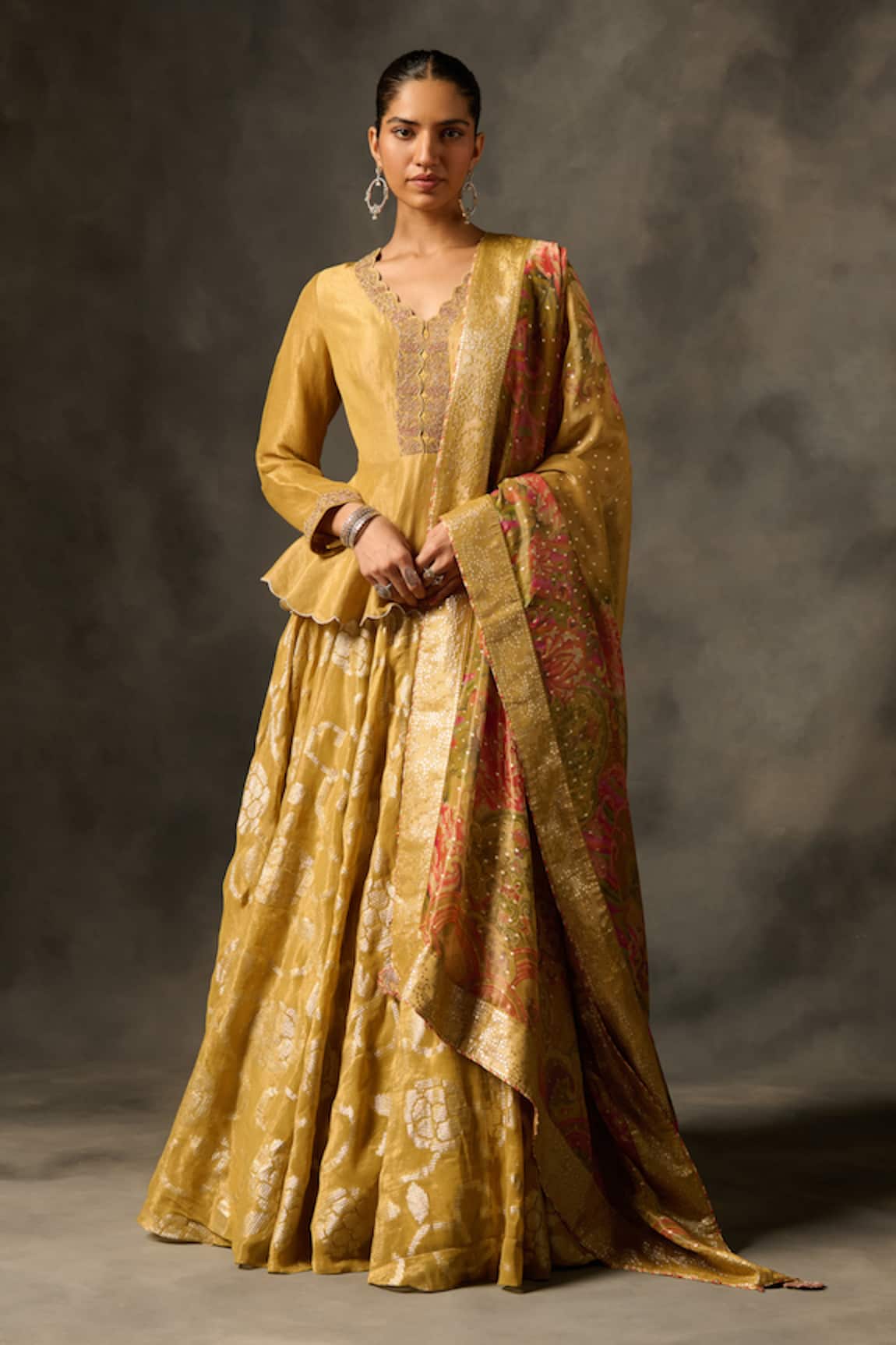 Saundh Yellow Designer Lehenga Set