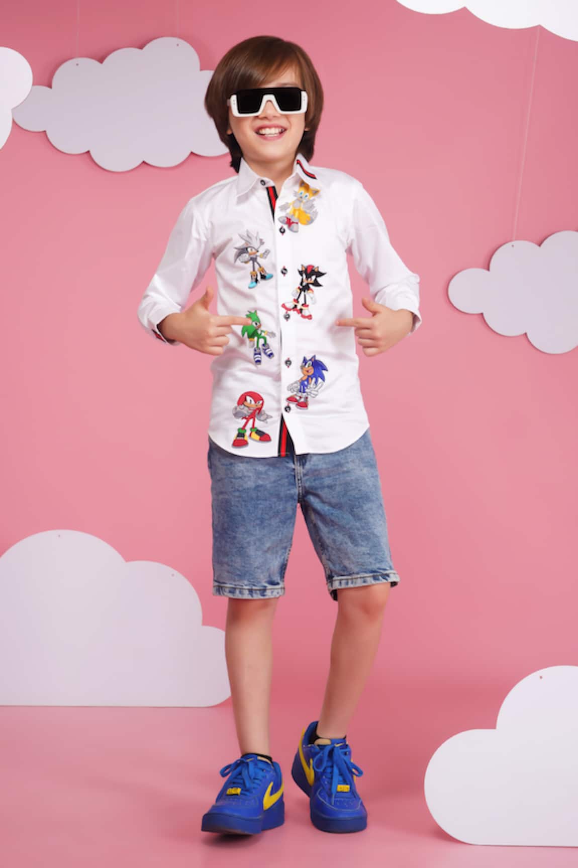 Hoity Moppet Sonic Character Print Shirt 