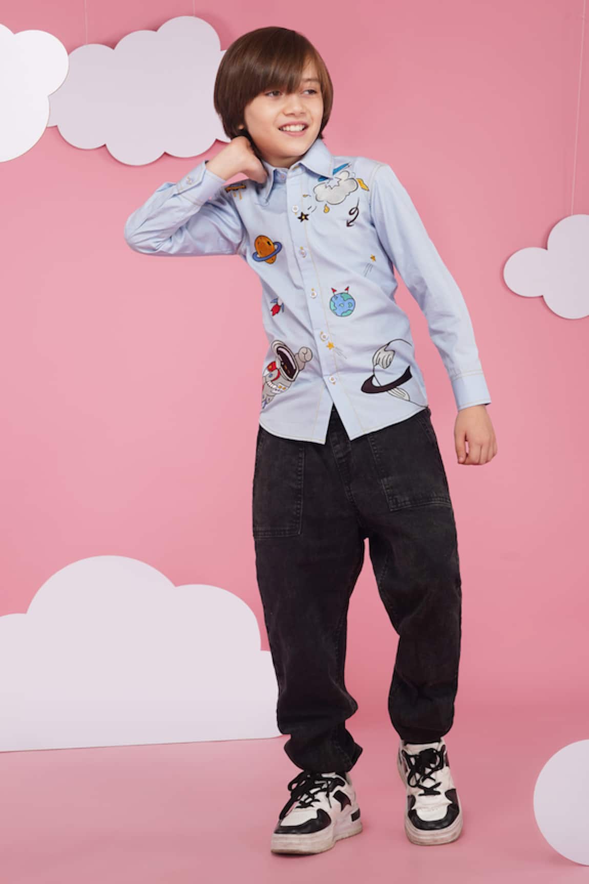 Hoity Moppet Light Blue Designer Shirt 
