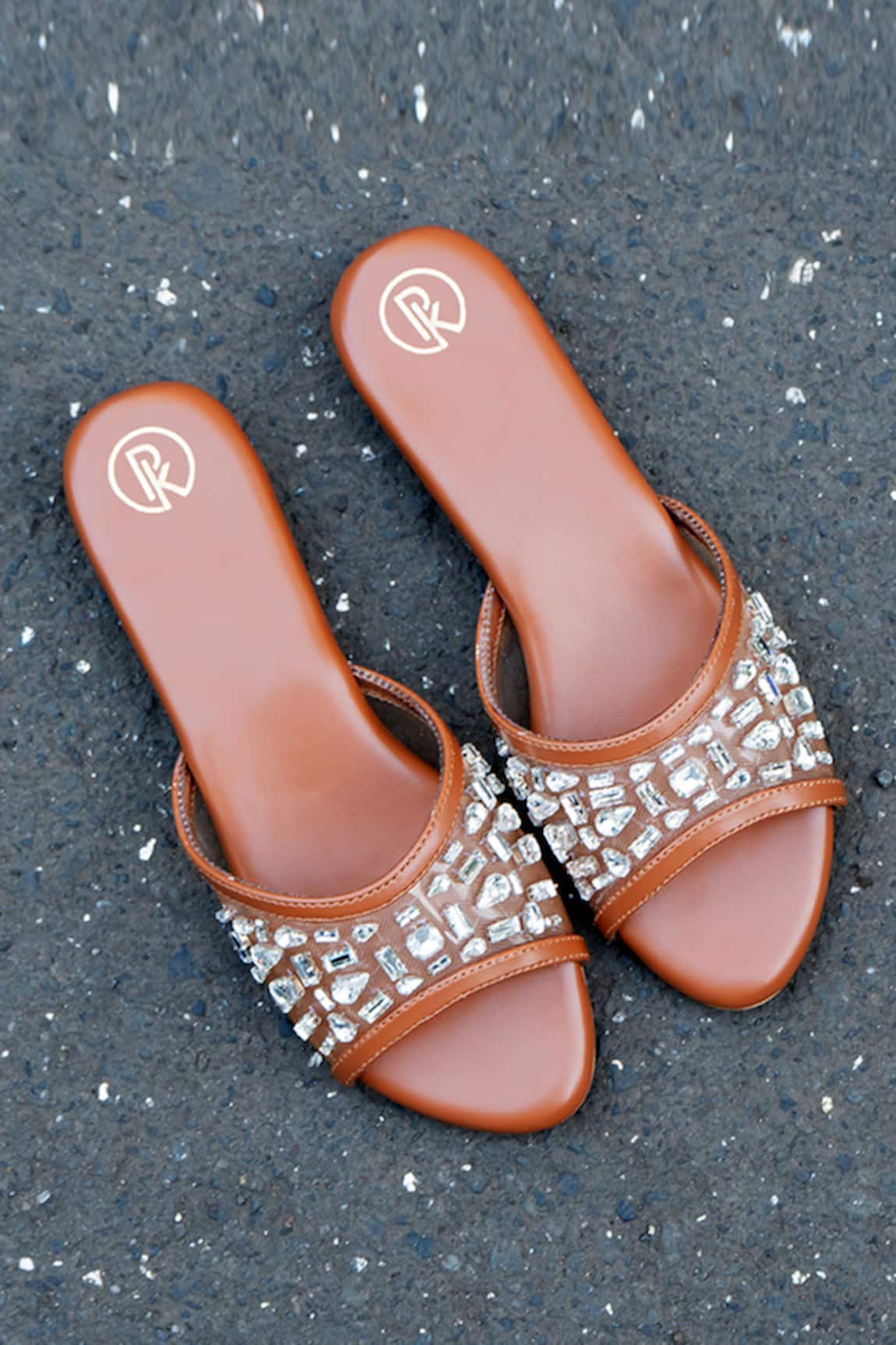 Preet Kaur Embellished Sheer Sandals 