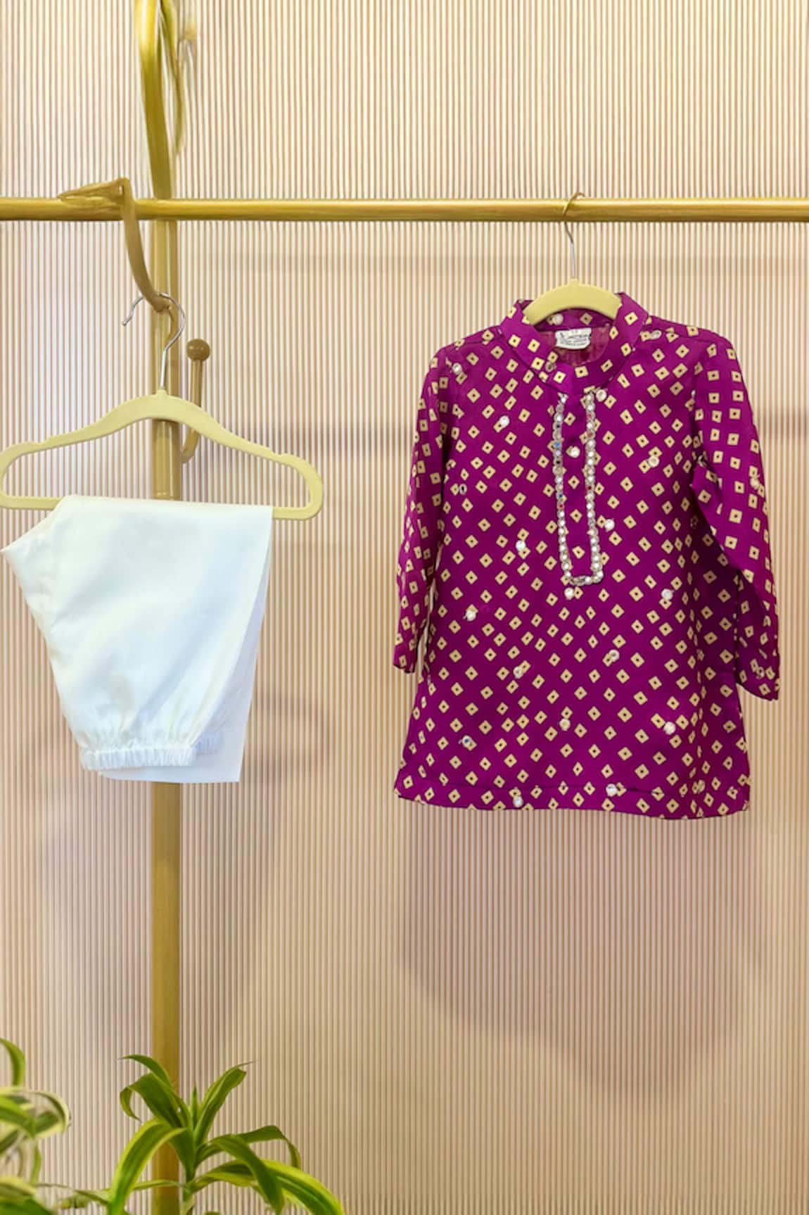 Rage Attire-Sweta Saria Purple Printed Kurta & Pyjama Set