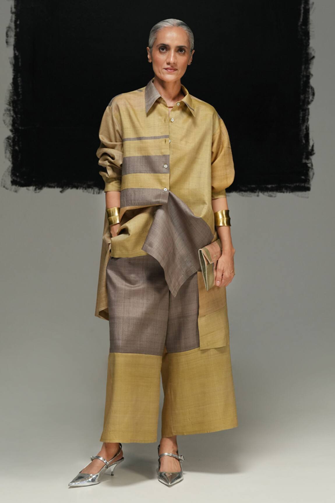 Urvashi Kaur Multicolor Tussar GAMMA Shirt