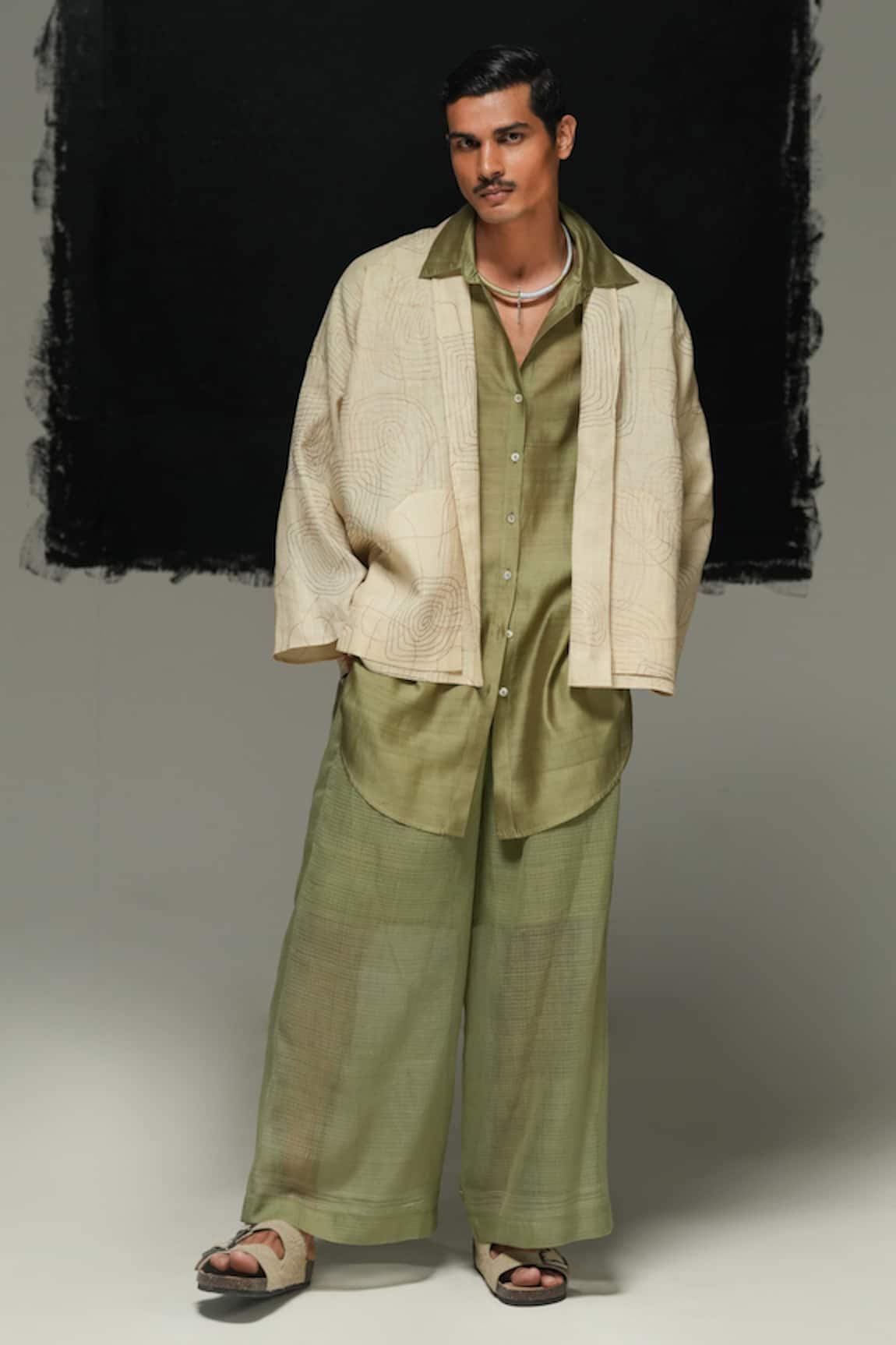 Urvashi Kaur Chanderi Silk ETHER Shirt 