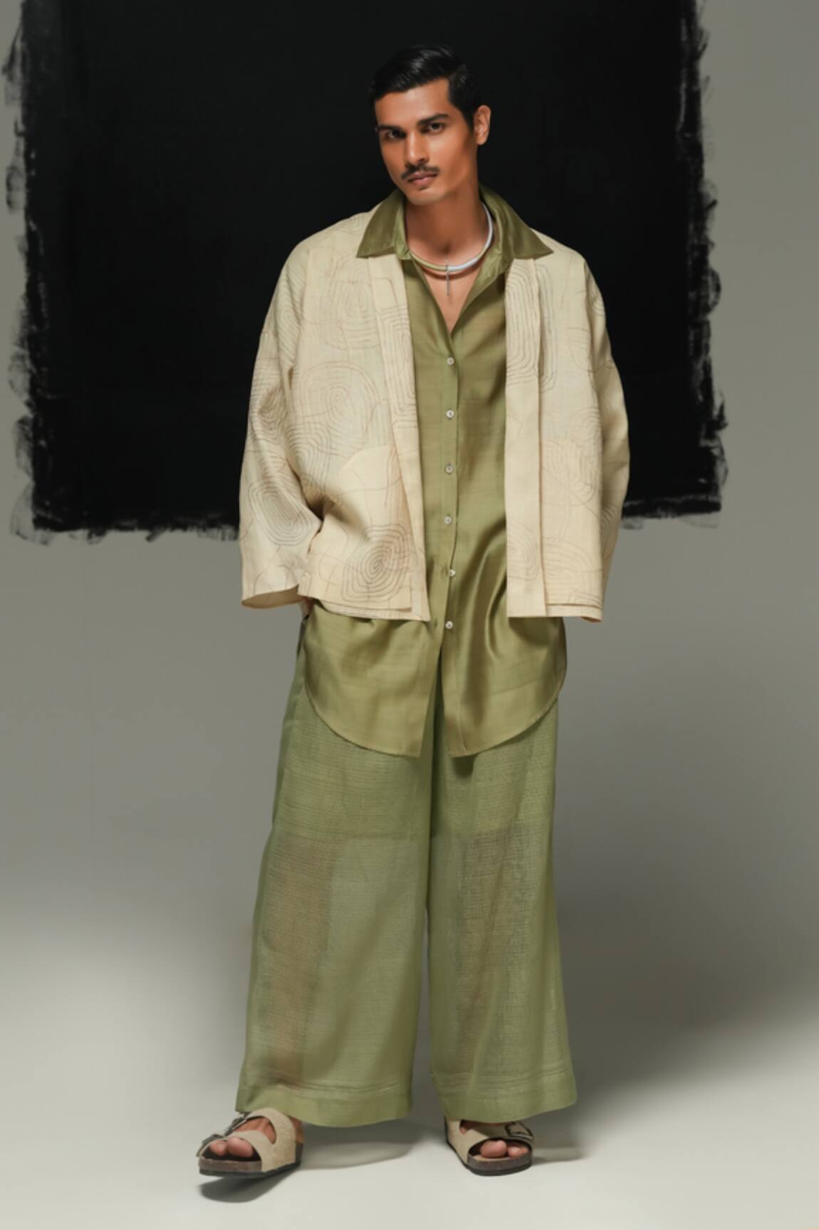Urvashi Kaur Designer Linen Jyu Jacket 