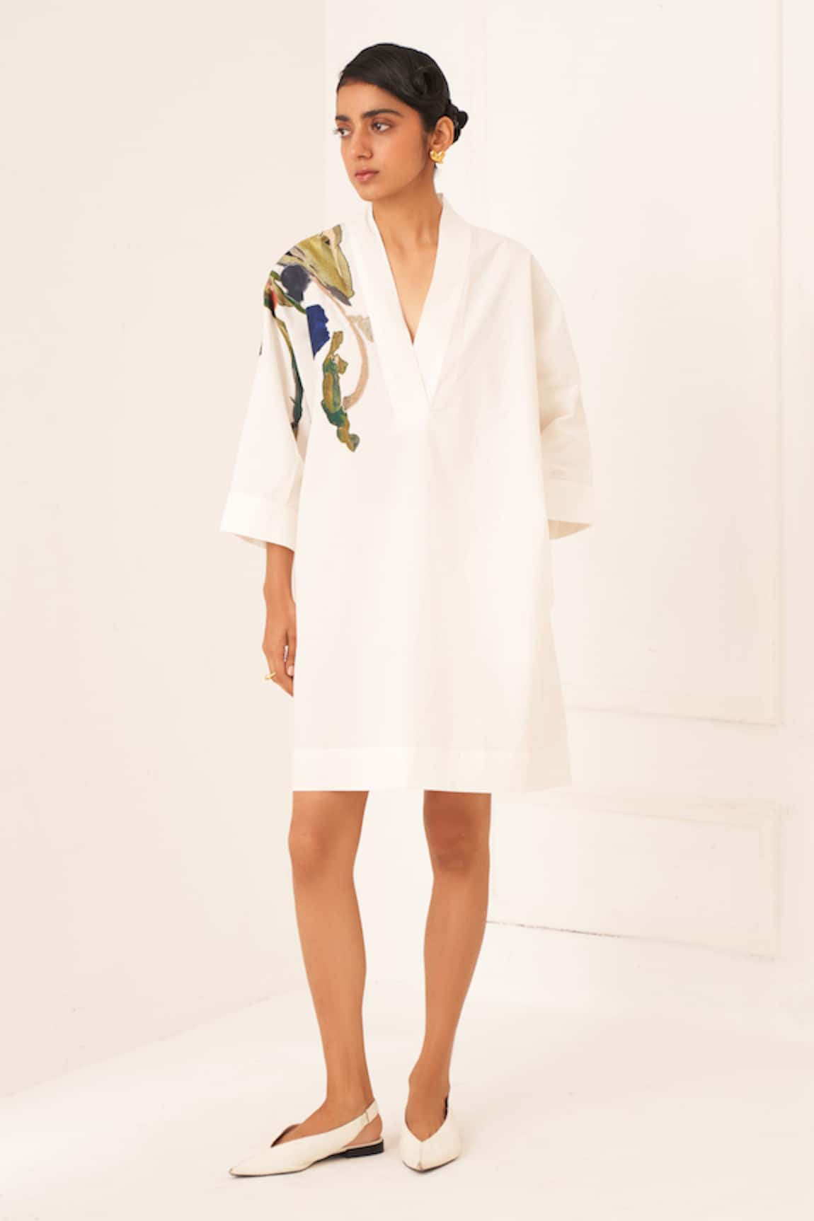 OFRIDA Sicily Applique Dress 