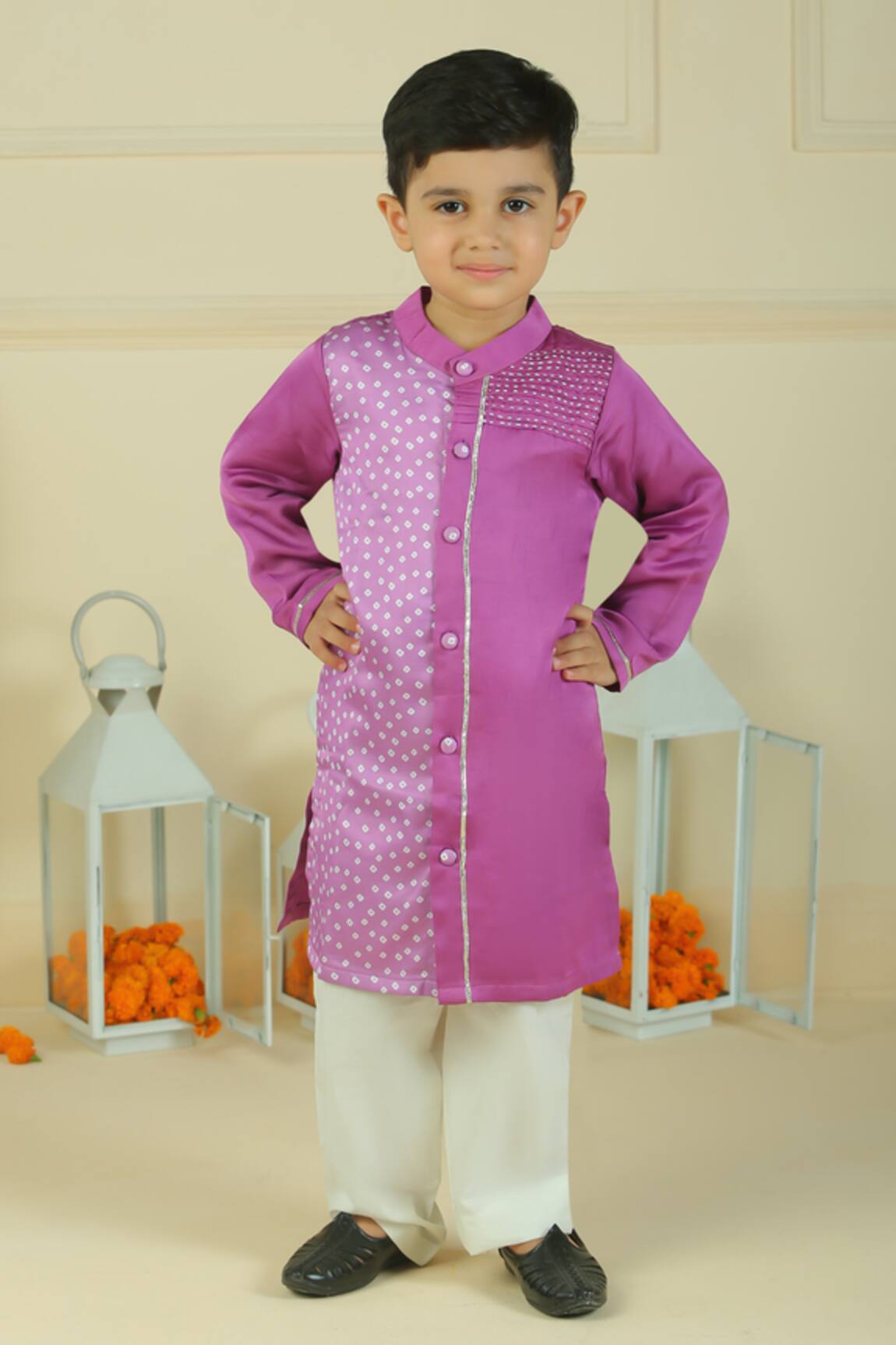Pankhuri By Priyanka Bandhani Kurta & Pyjama Set 