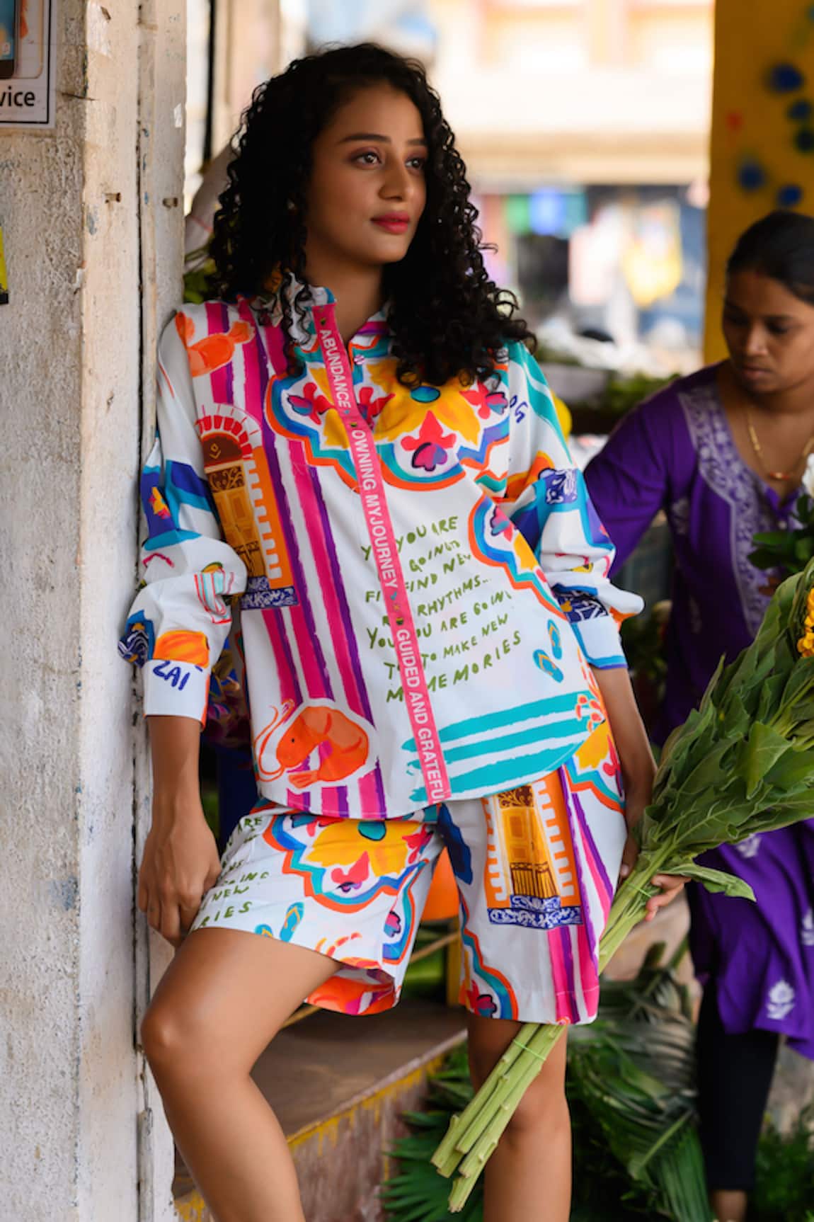 Prachi Kamat Multicolor Designer Top & Shorts Set 