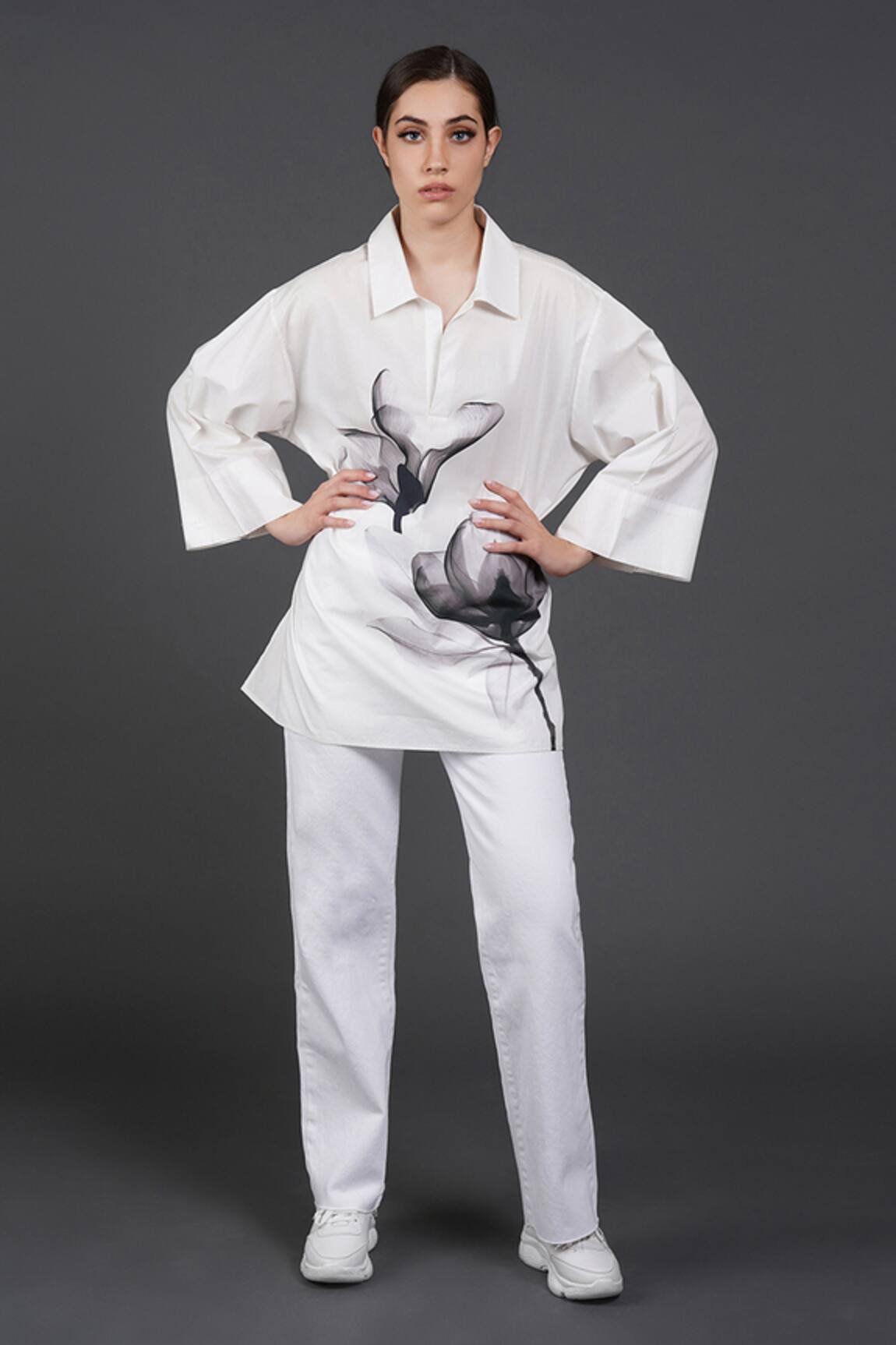 Samant Chauhan Dark Petal Cotton Shirt