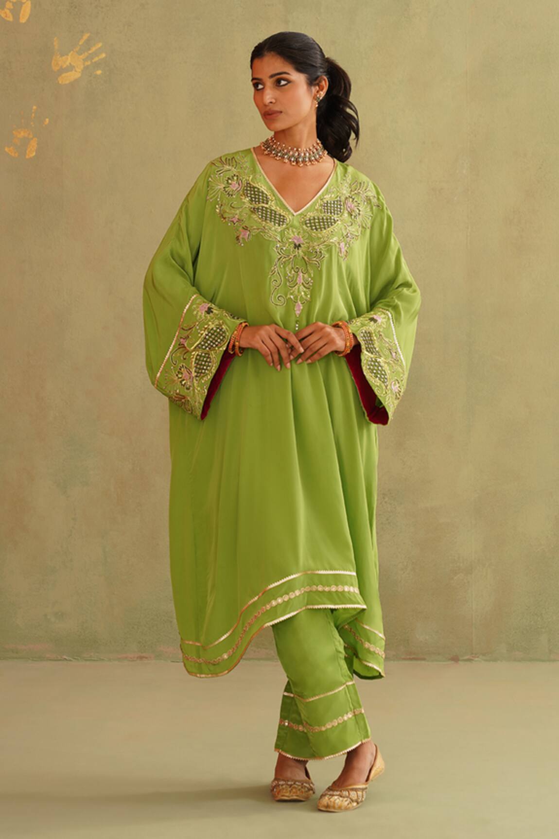 Midori By Sgv Azra Designer Kaftan Set 