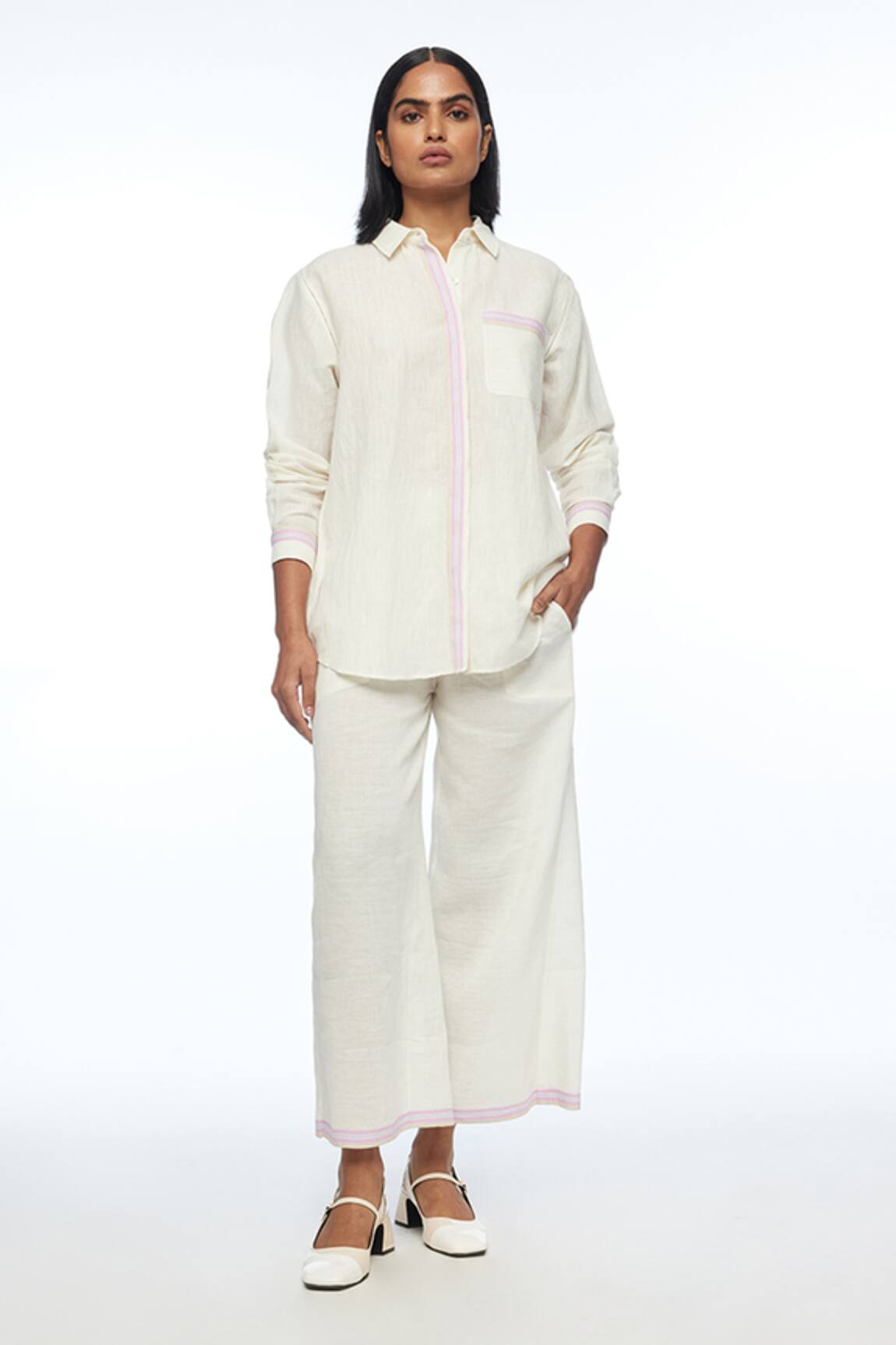 Payal Pratap Fargesiana Collared Shirt 