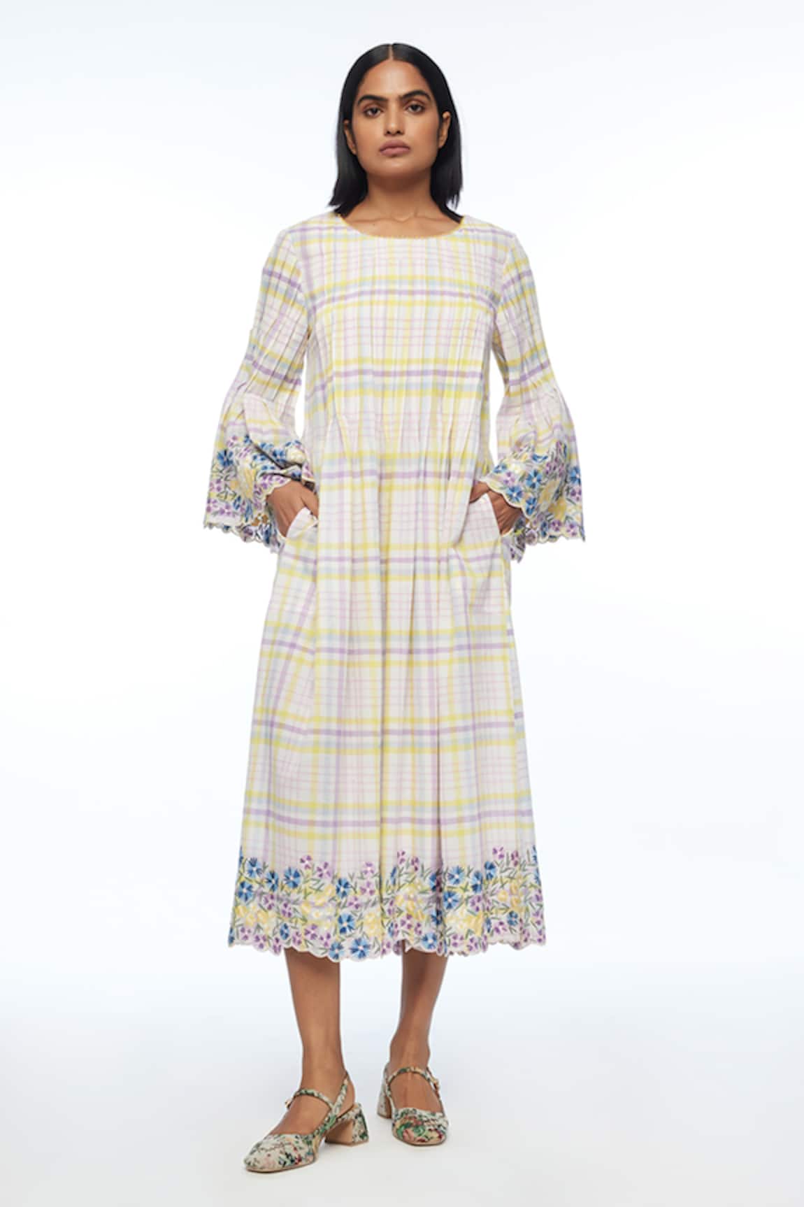 Payal Pratap Oxyodon Check Dress 