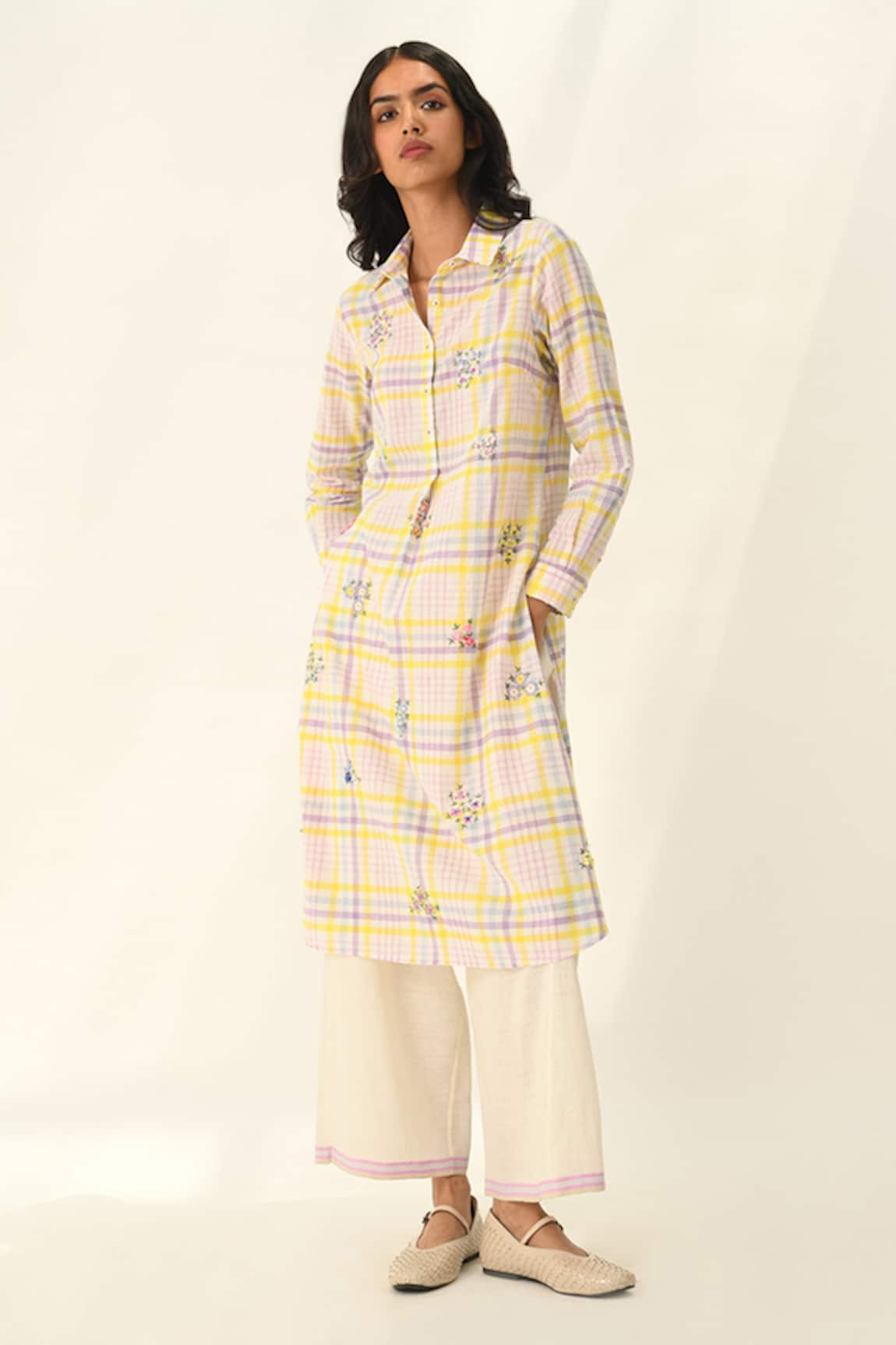 Payal Pratap Pinetorum Check Tunic 