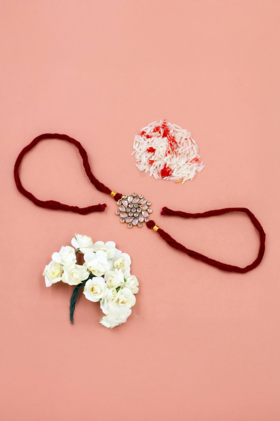 Sangeeta Boochra Royal Radiance Silver Rakhi 