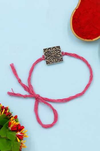 Sangeeta Boochra Heritage Silver Rakhi 