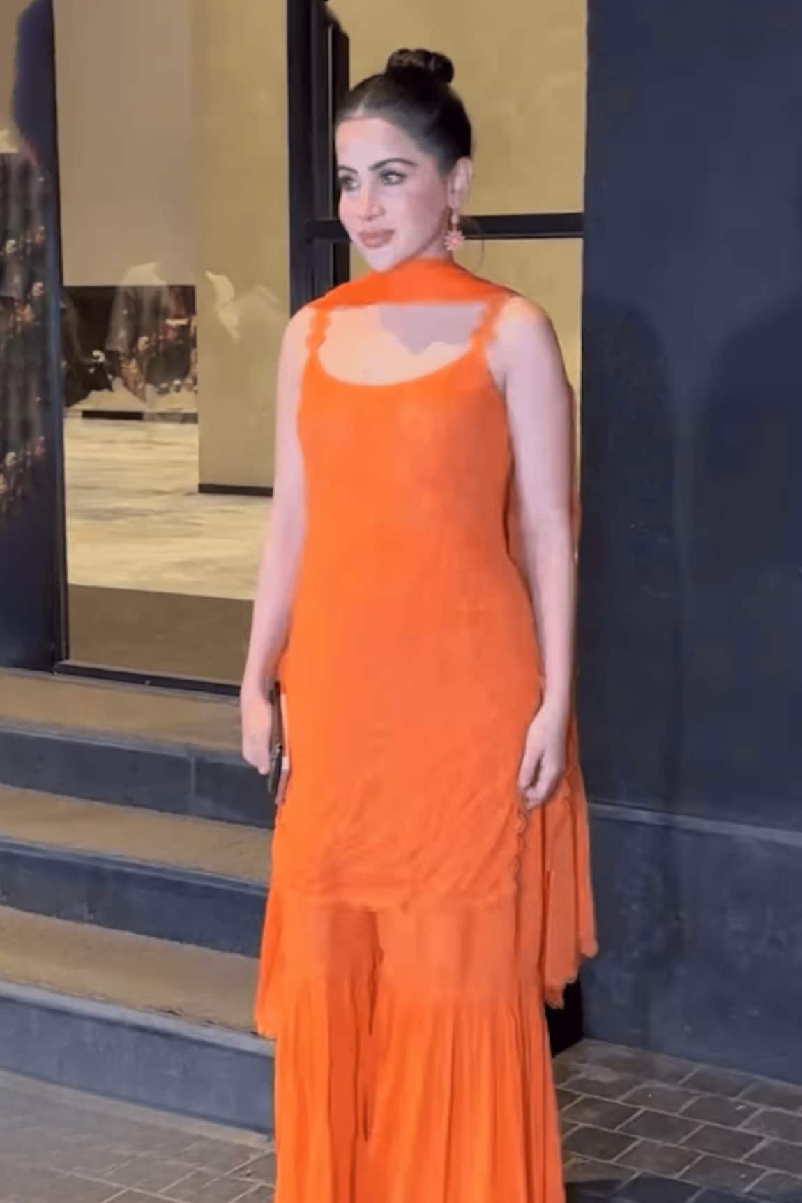 LABEL AISHWARYRIKA Chickankari Embroidered Kurta Sharara Set 