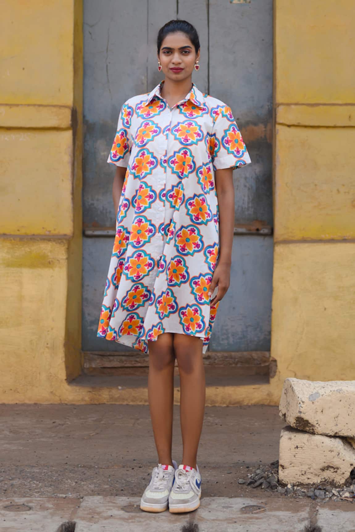 Prachi Kamat Multicolor Floral Print Dress 