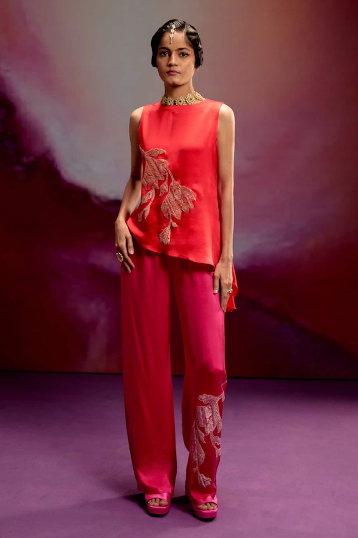 Kavitha Gutta Asymmetric Top & Pant Set 