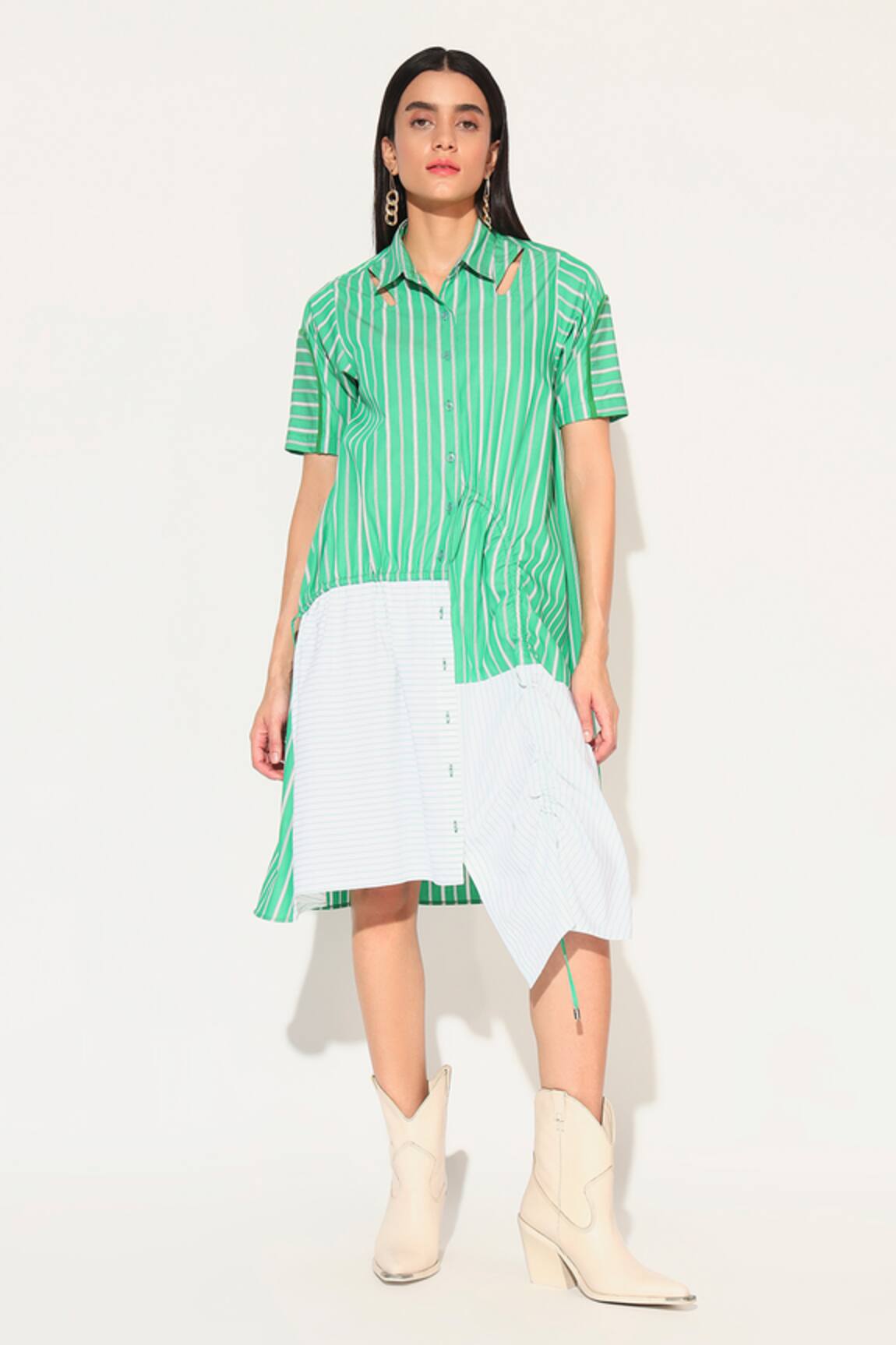 Linetribe_ Zora Striped Cotton Dress 