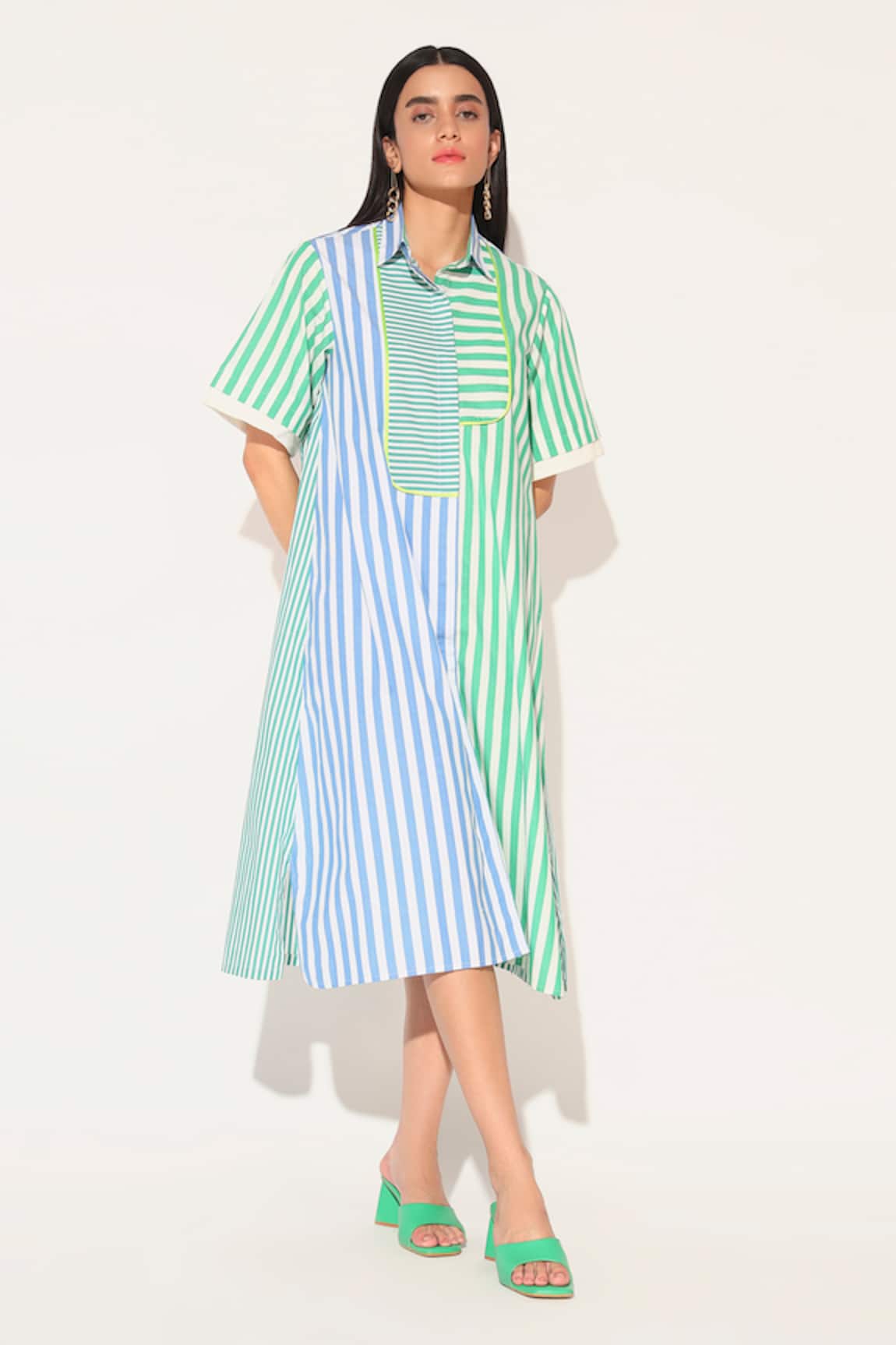 Linetribe_ Striped Cotton Rhea Dress 