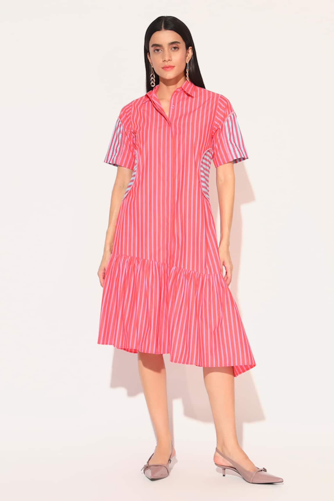 Linetribe_ Striped Cotton Astralia Dress 
