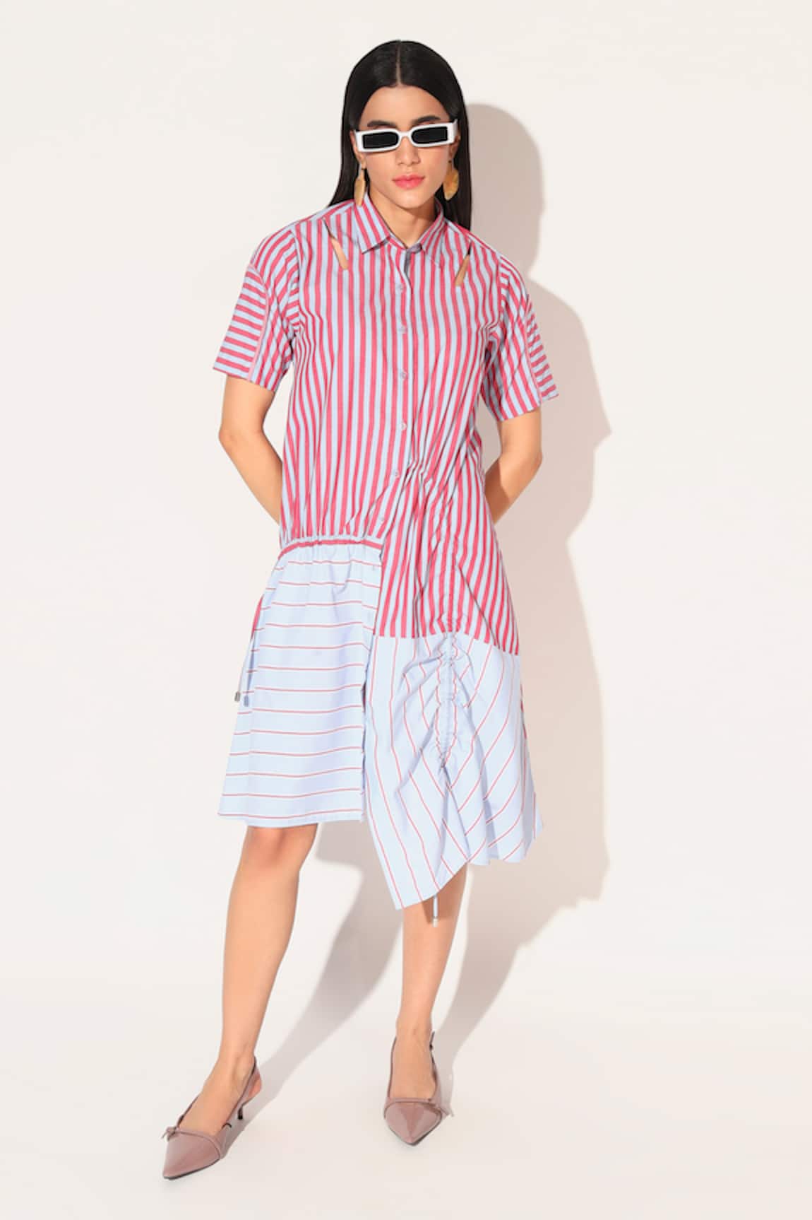 Linetribe_ Zora Striped Cotton Dress 