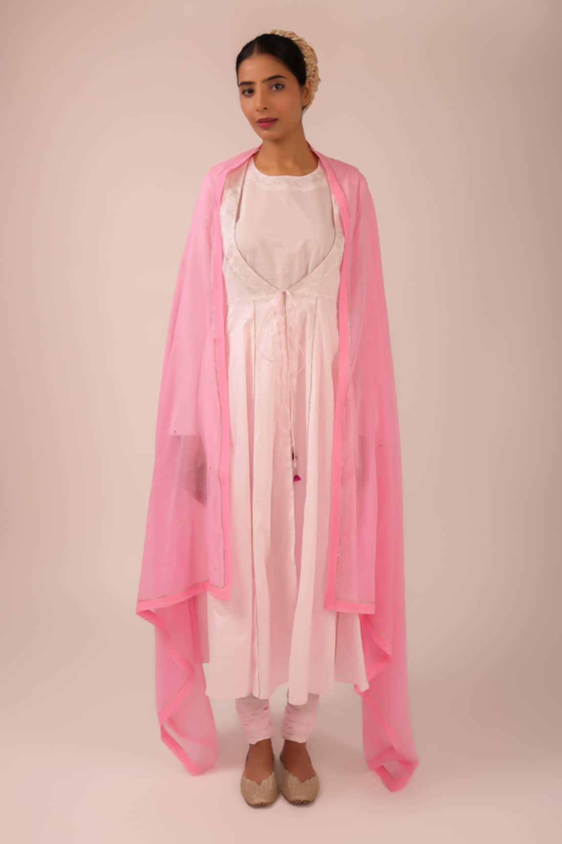 Kalakari By Akanksha Rose Pink Anarkali Suit Set 