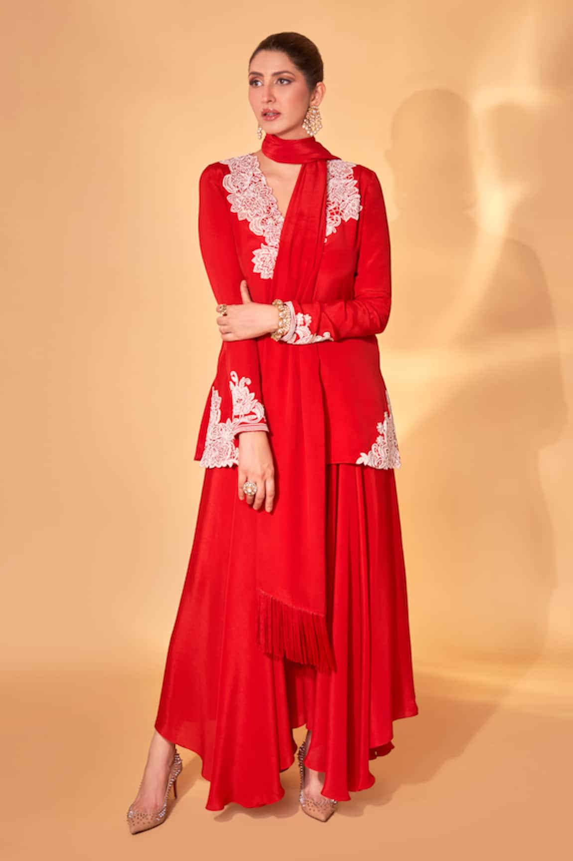 Ohaila Khan Sindoori Kurta Set 