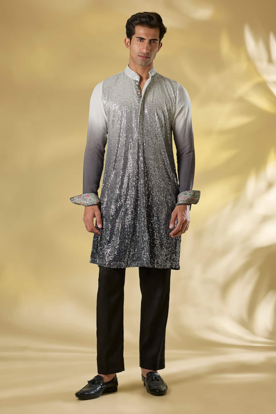 Rabani & Rakha Sequin Ombre Kurta Set 