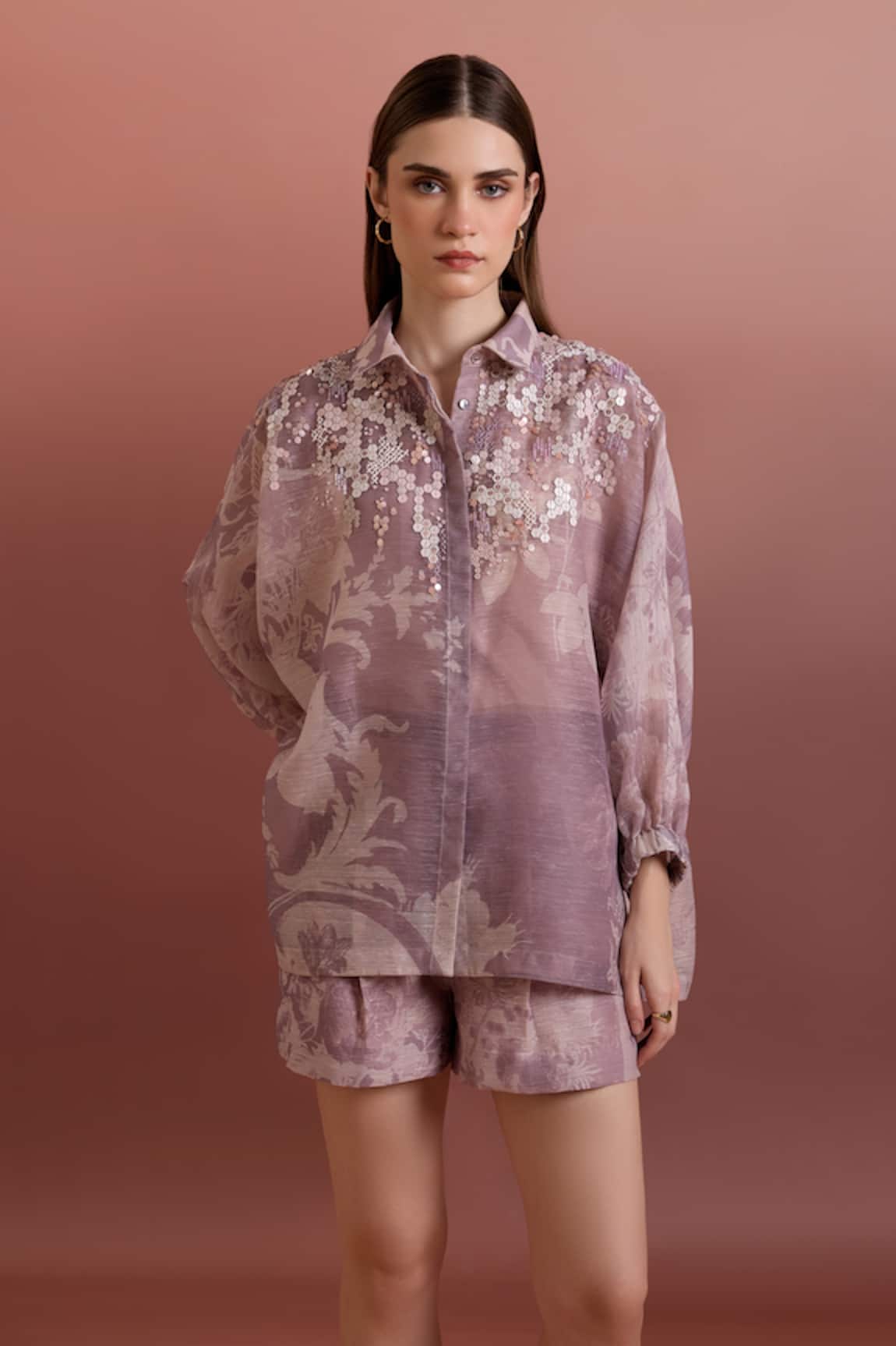 Pankaj & Nidhi Artisimo Embellished Relaxed Shirt 
