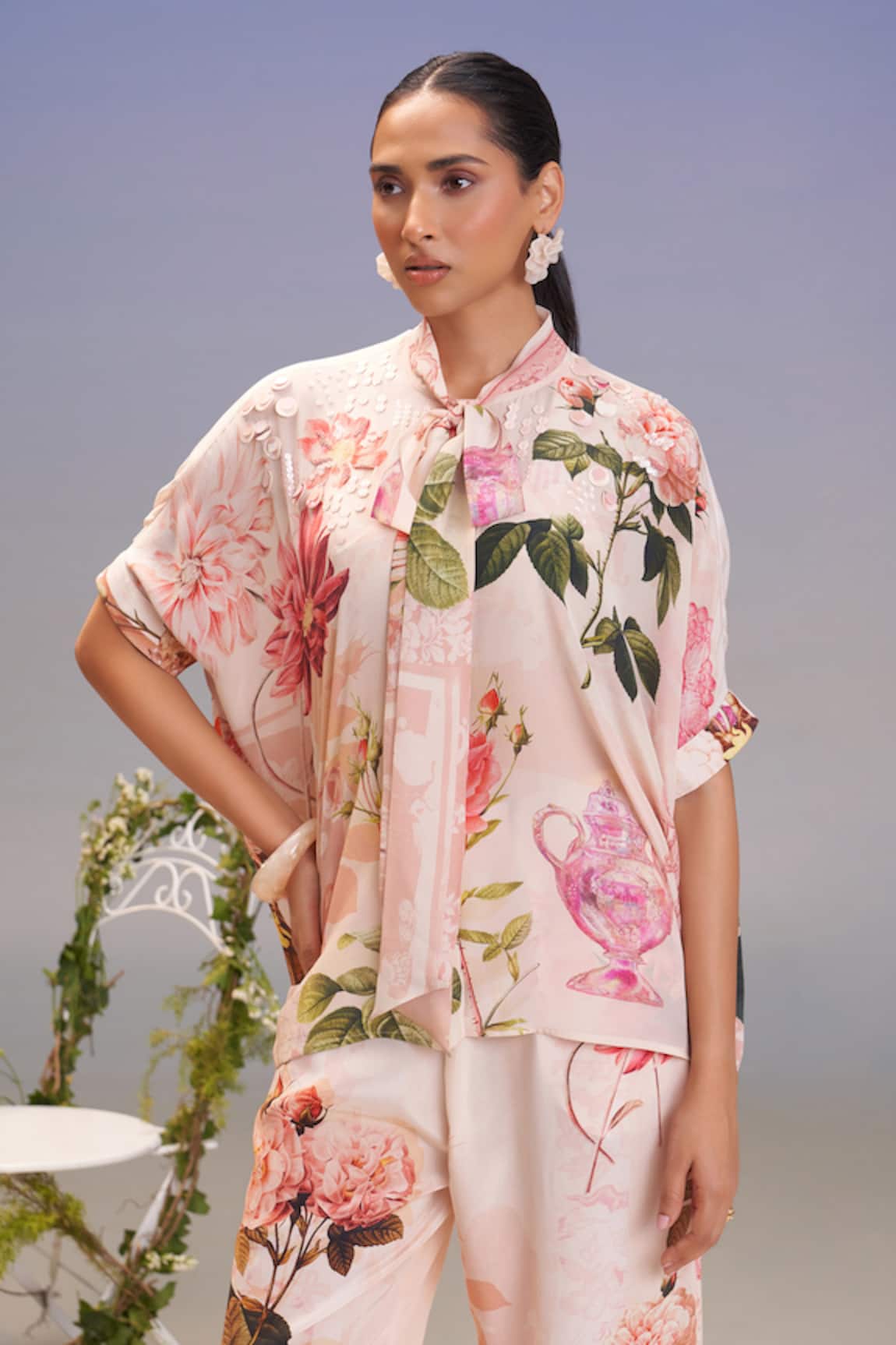 Pankaj & Nidhi Roma Embellished Top 