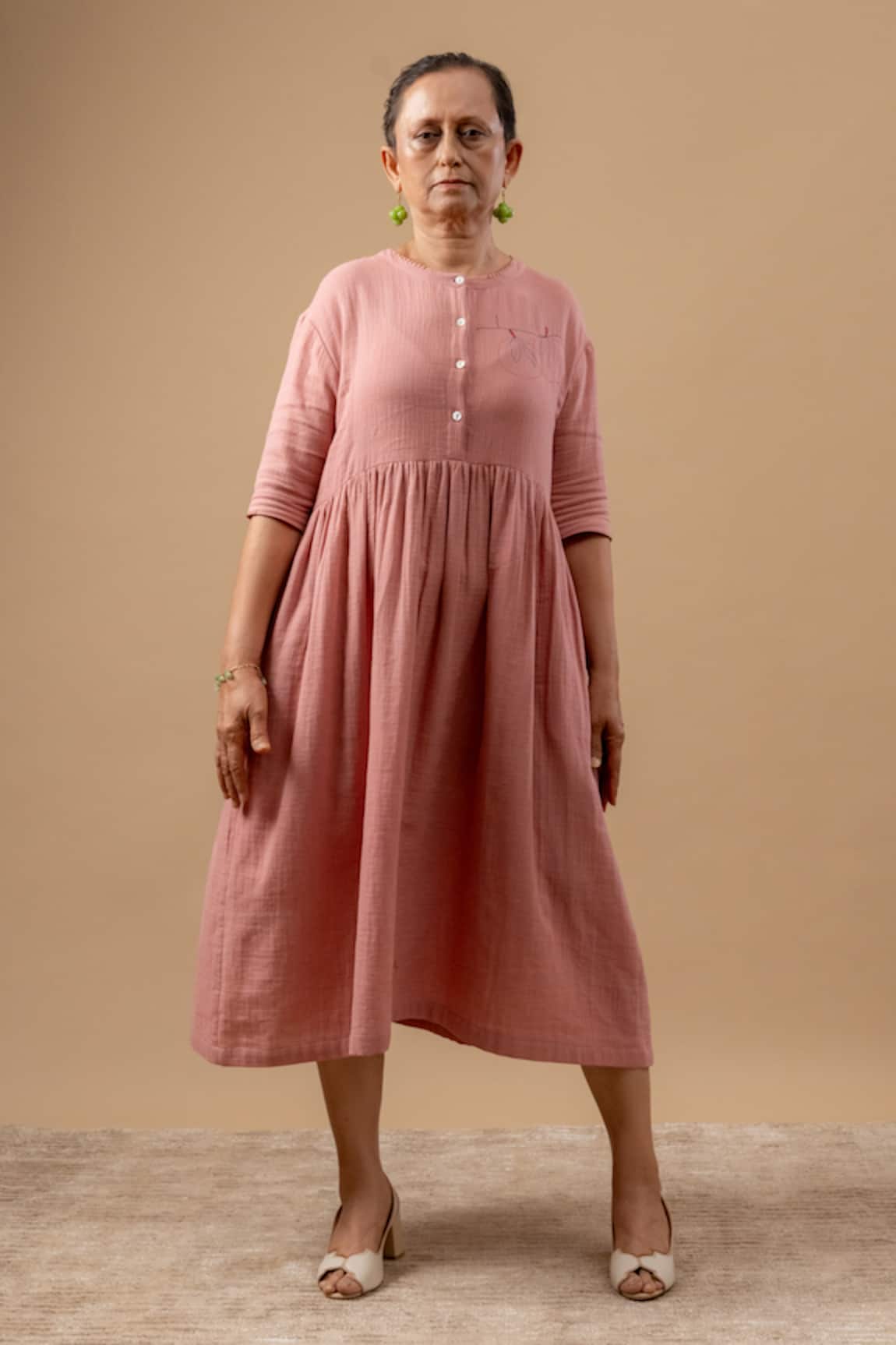 Doodlage Pink Organic Cotton Dress 