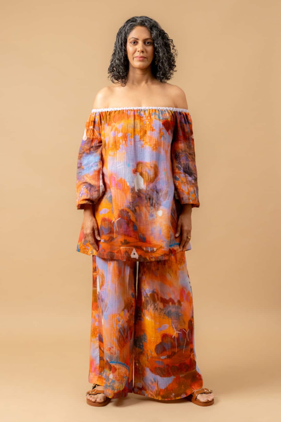 Doodlage Rust Orange Organic Cotton Pant 
