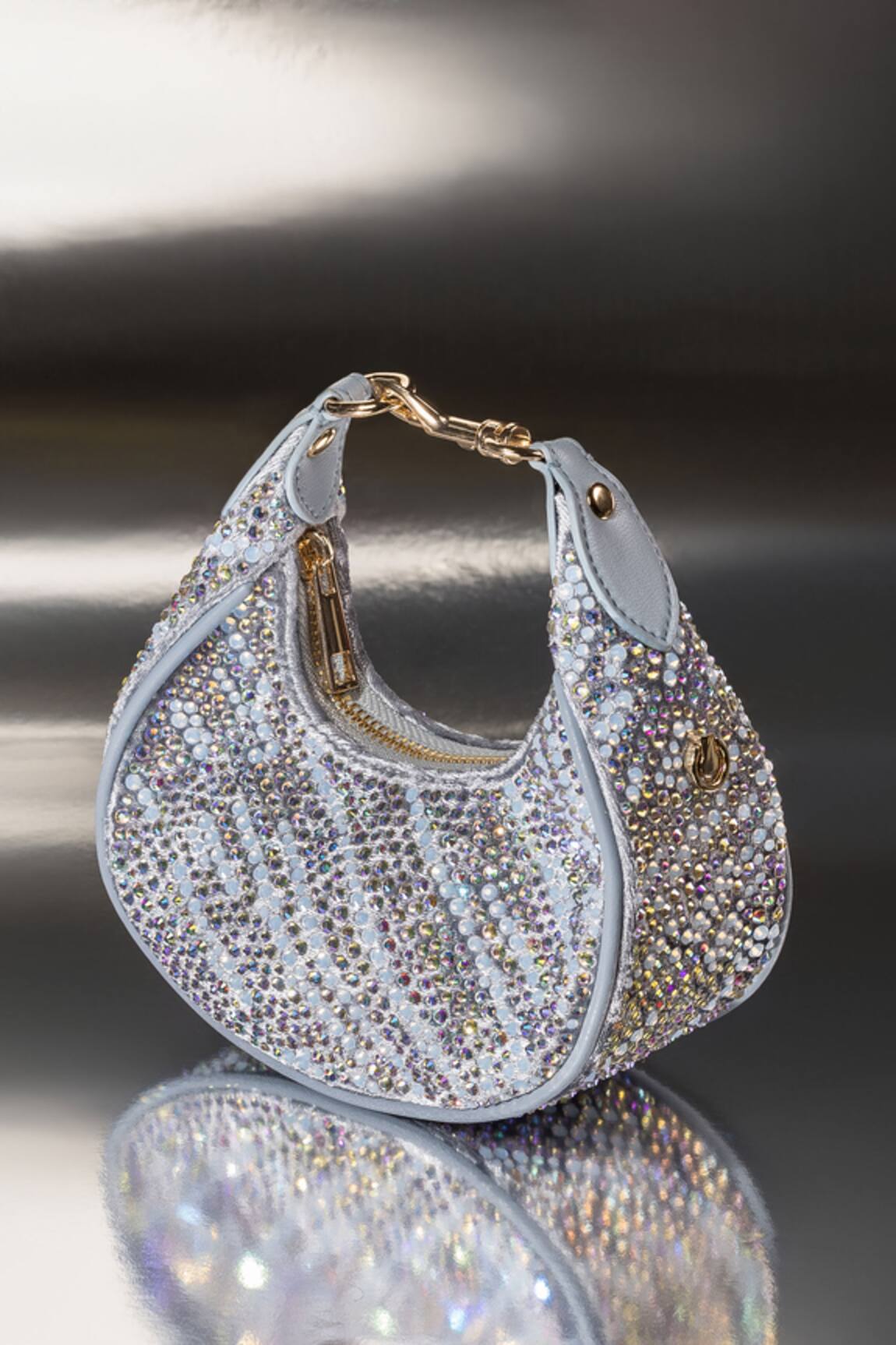 House Of Bio Emily Silver Moon Bag 