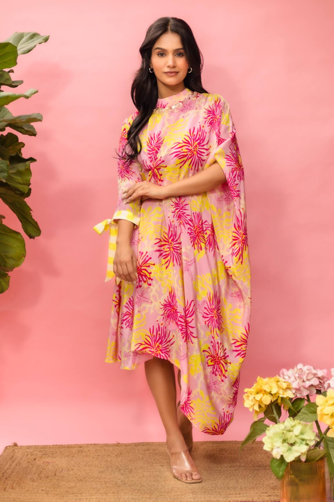 Meher By Islie Asymmetric Printed Dress 