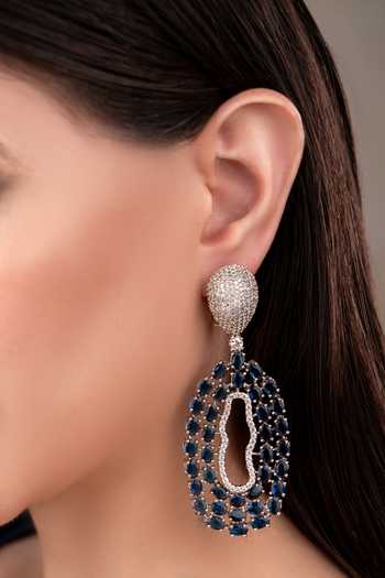 Anana Royal Blue Designer Earrings 