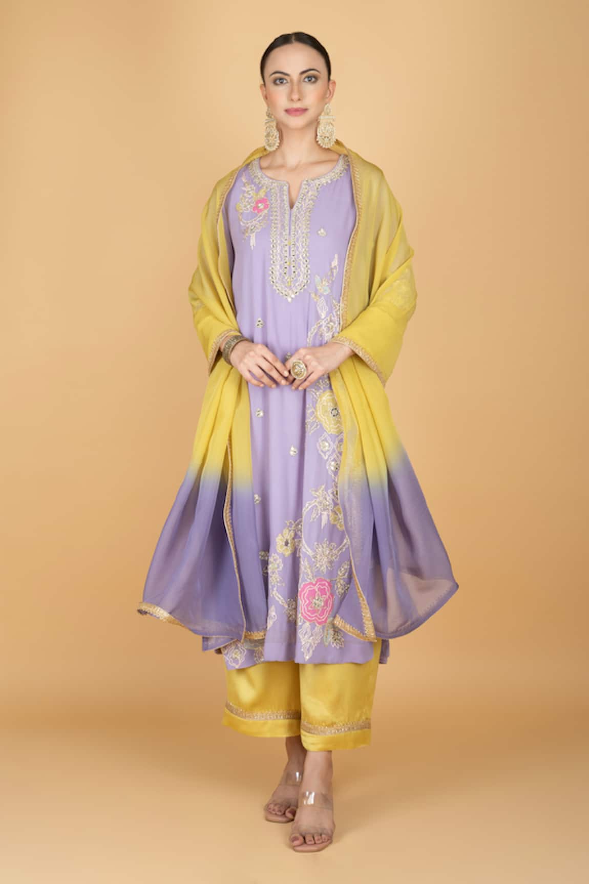 Tanu Malhotra Embroidered Kurta Set  