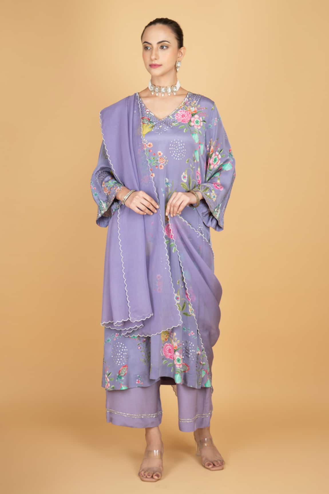 Tanu Malhotra Floral Print Kurta Set 