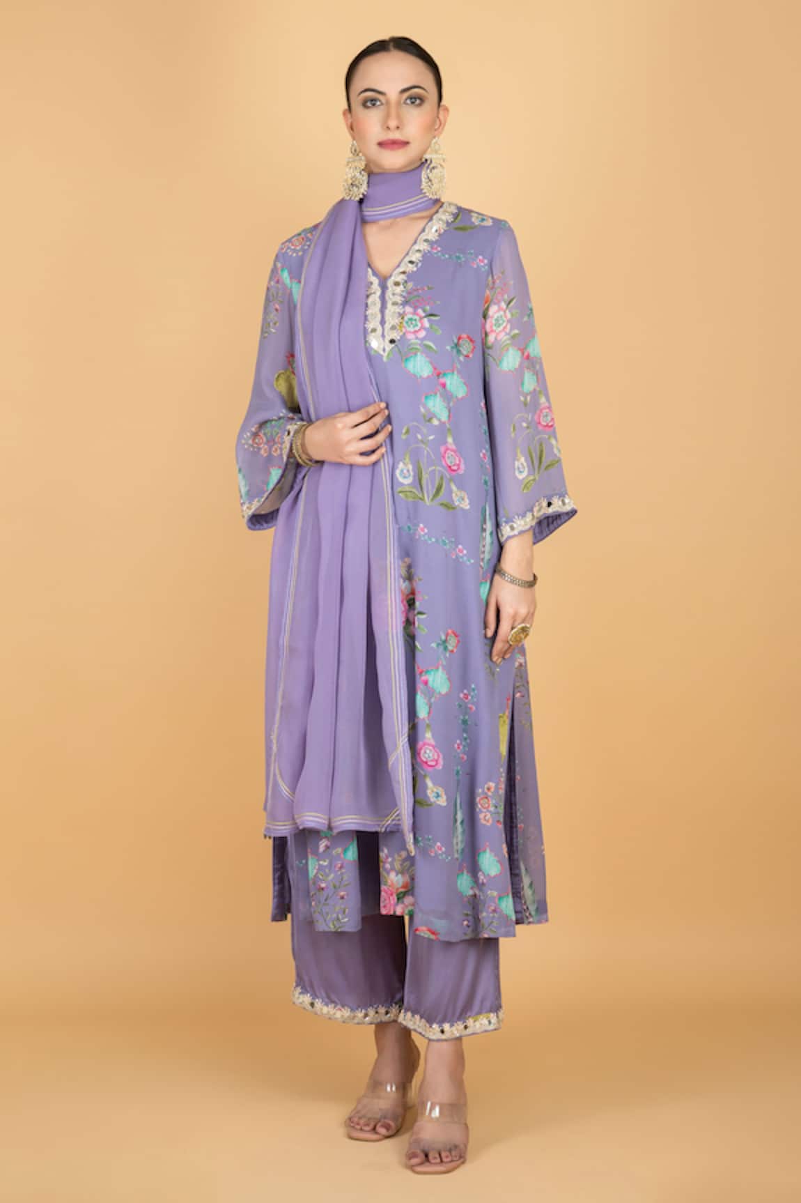 Tanu Malhotra Floral Print Kurta Set 