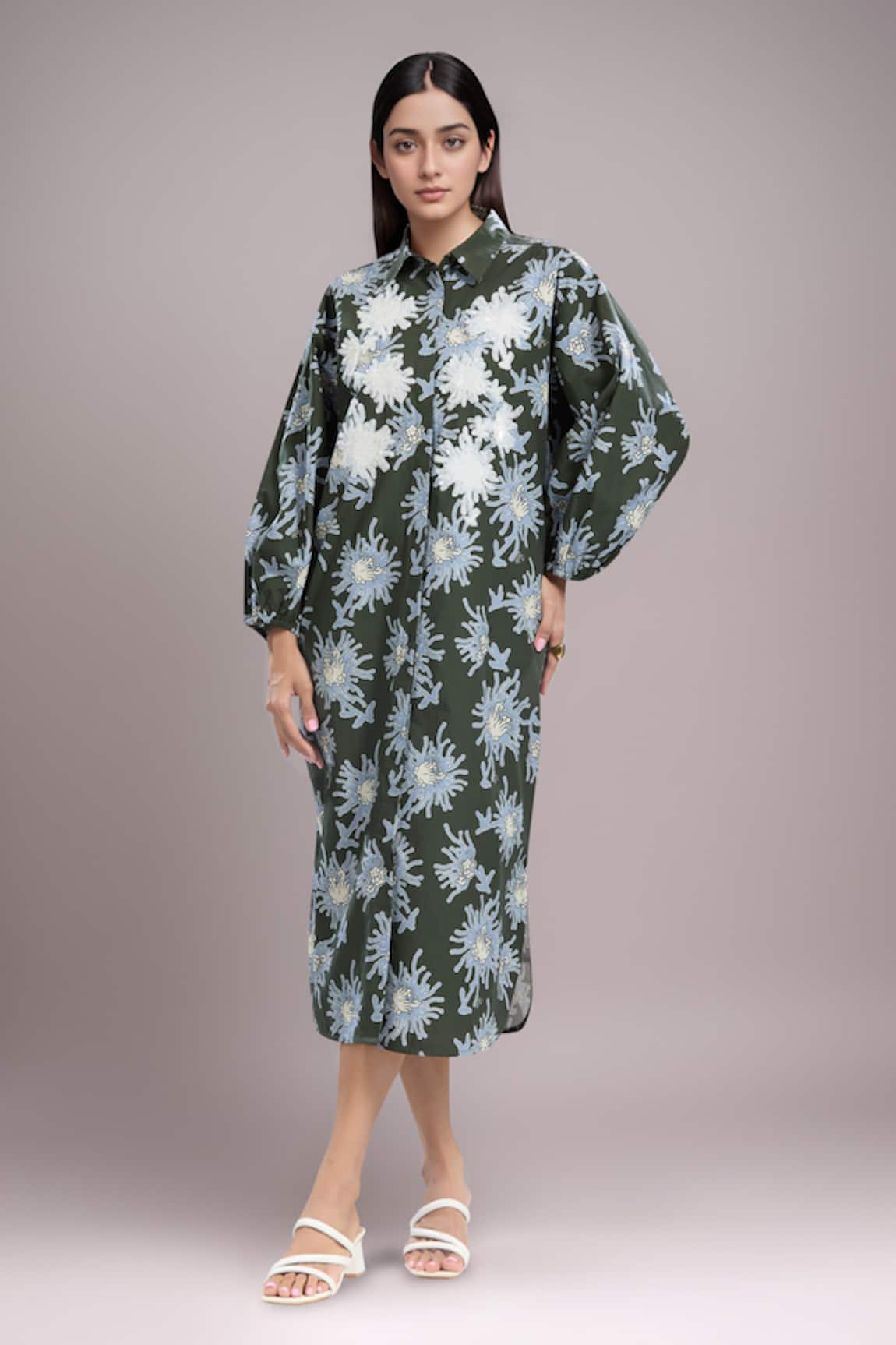Dhruv Kapoor Multi Luminous Shirt Dress 