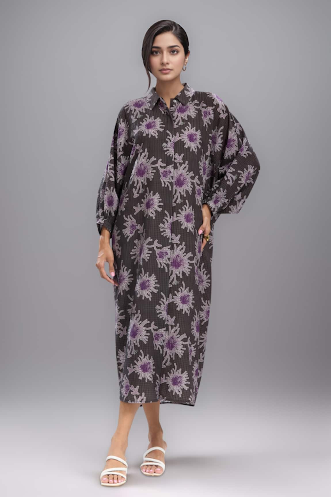 Dhruv Kapoor Multi Luminous Shirt Dress 