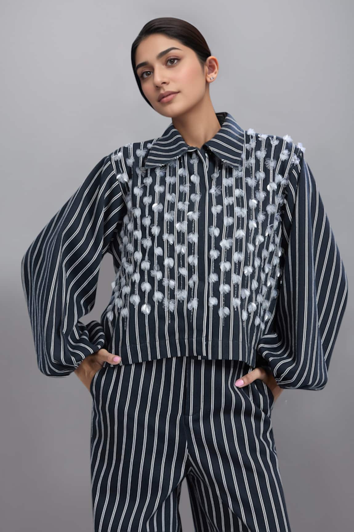 Dhruv Kapoor Multi Striper Stem Jacket 